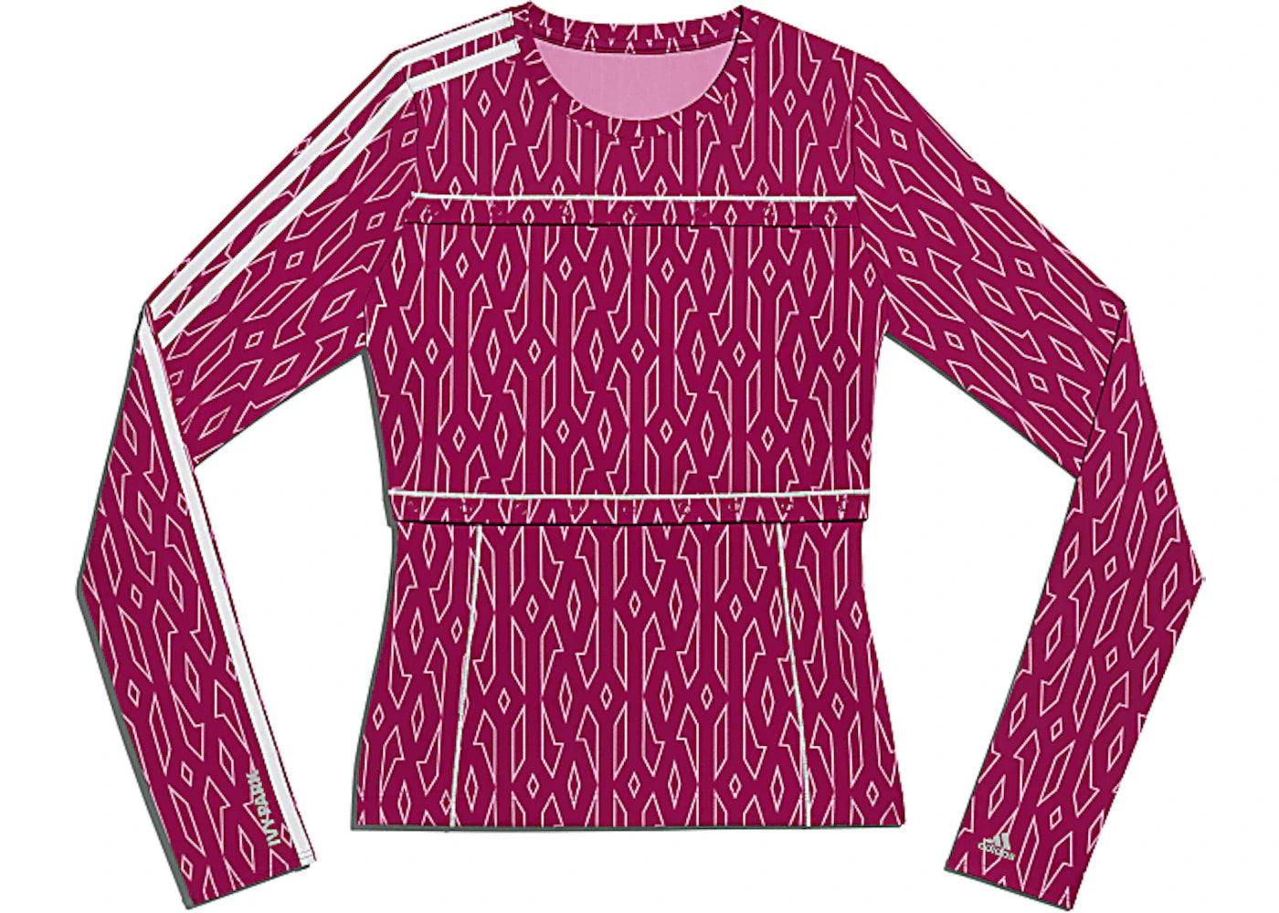 adidas Ivy Park Snap Monogram Top (Plus Size) Bold Pink