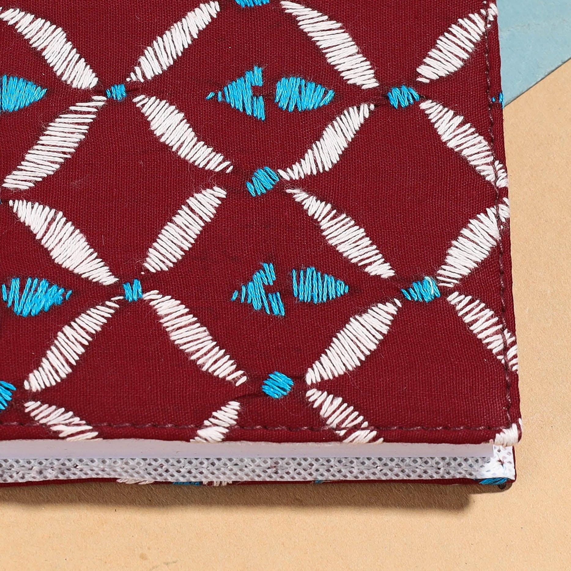 ASALKAAR Bengal Kantha Work Handcrafted Notepad (5 x 4 in) - view 2