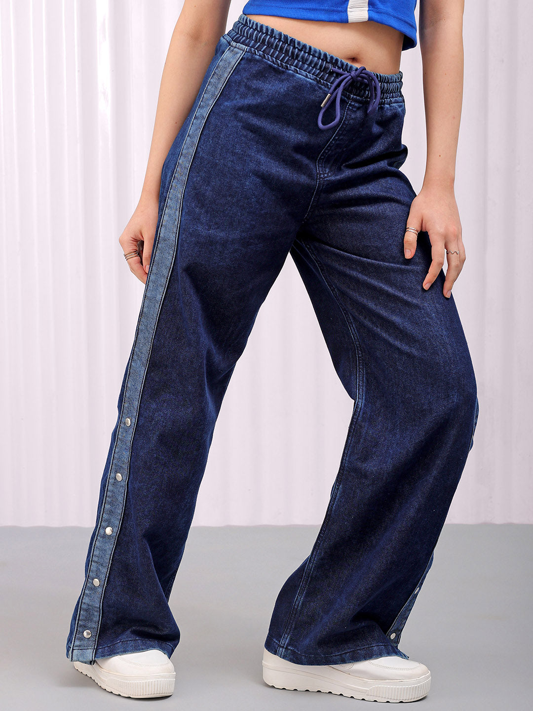 Freehand By The Indian Garage Co Women's Solid Flared High Rise Five Pocket Jeans - view 6