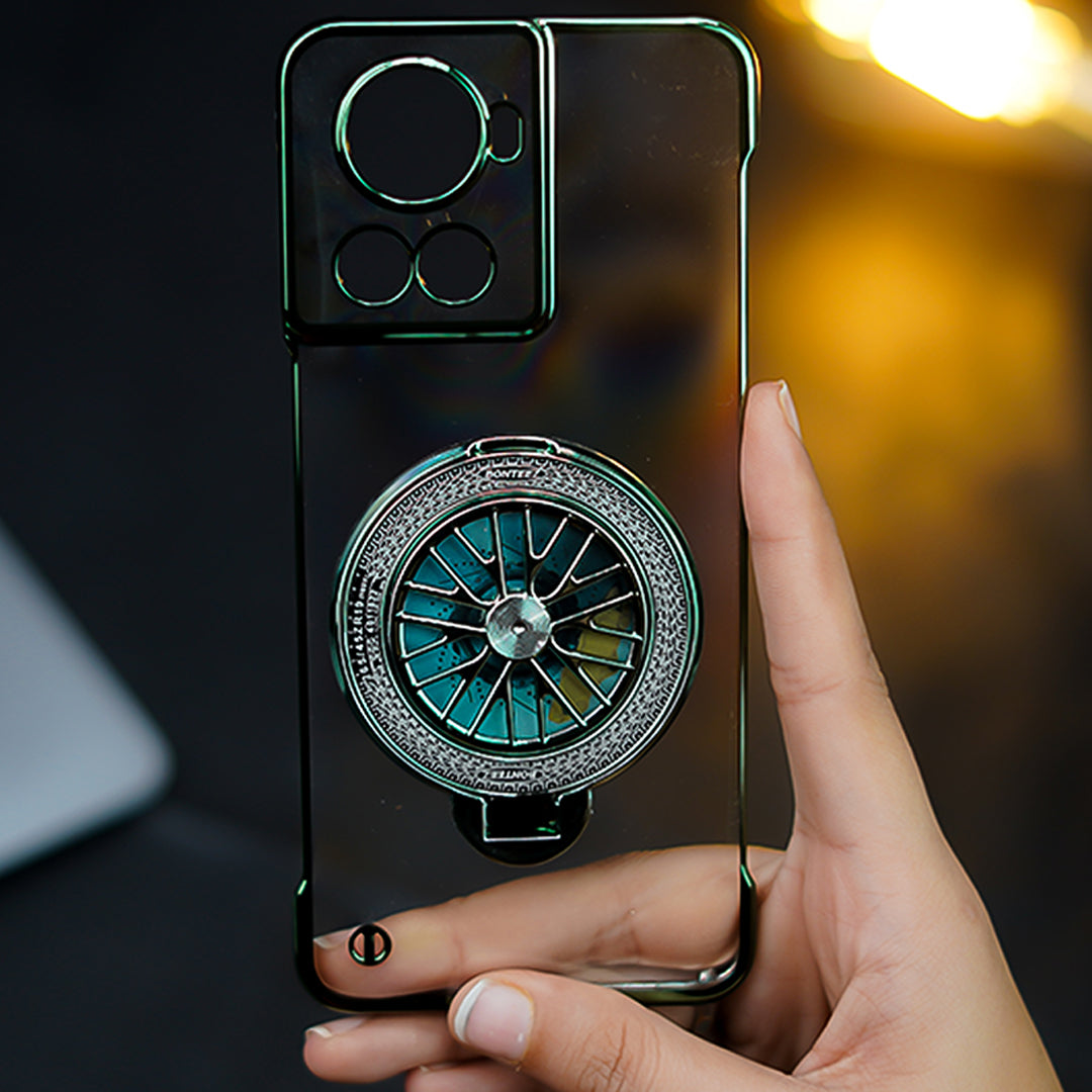 Million Cases OnePlus 10R Crystal Clear Borderless Swivel Stand Case - view 18