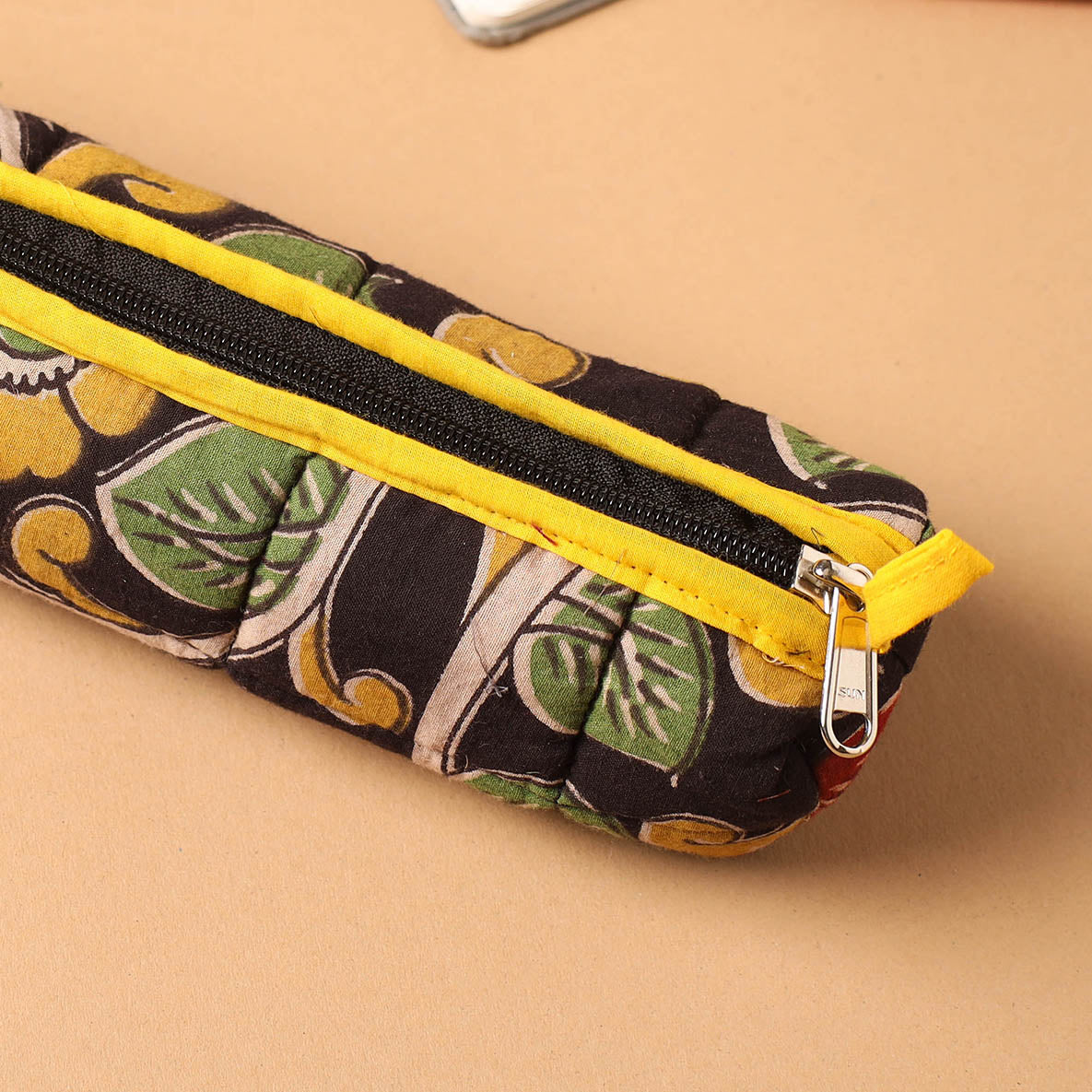 NOORI BAZAR Black - Handmade Quilted Cotton Pencil Pouch 10 - view 2