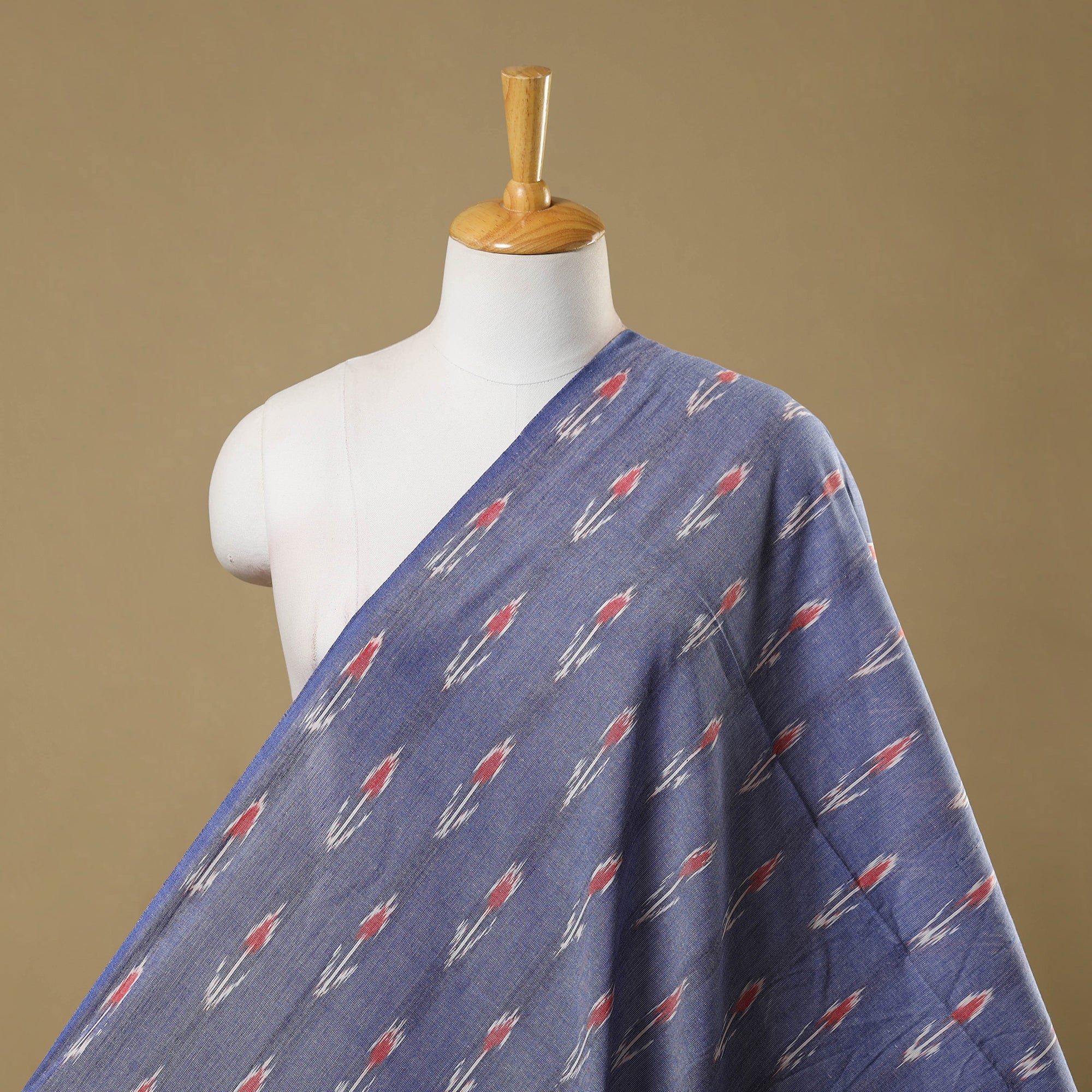 SOUTH KARGHA Blue - Cotton Pochampally Ikat Fabric 05