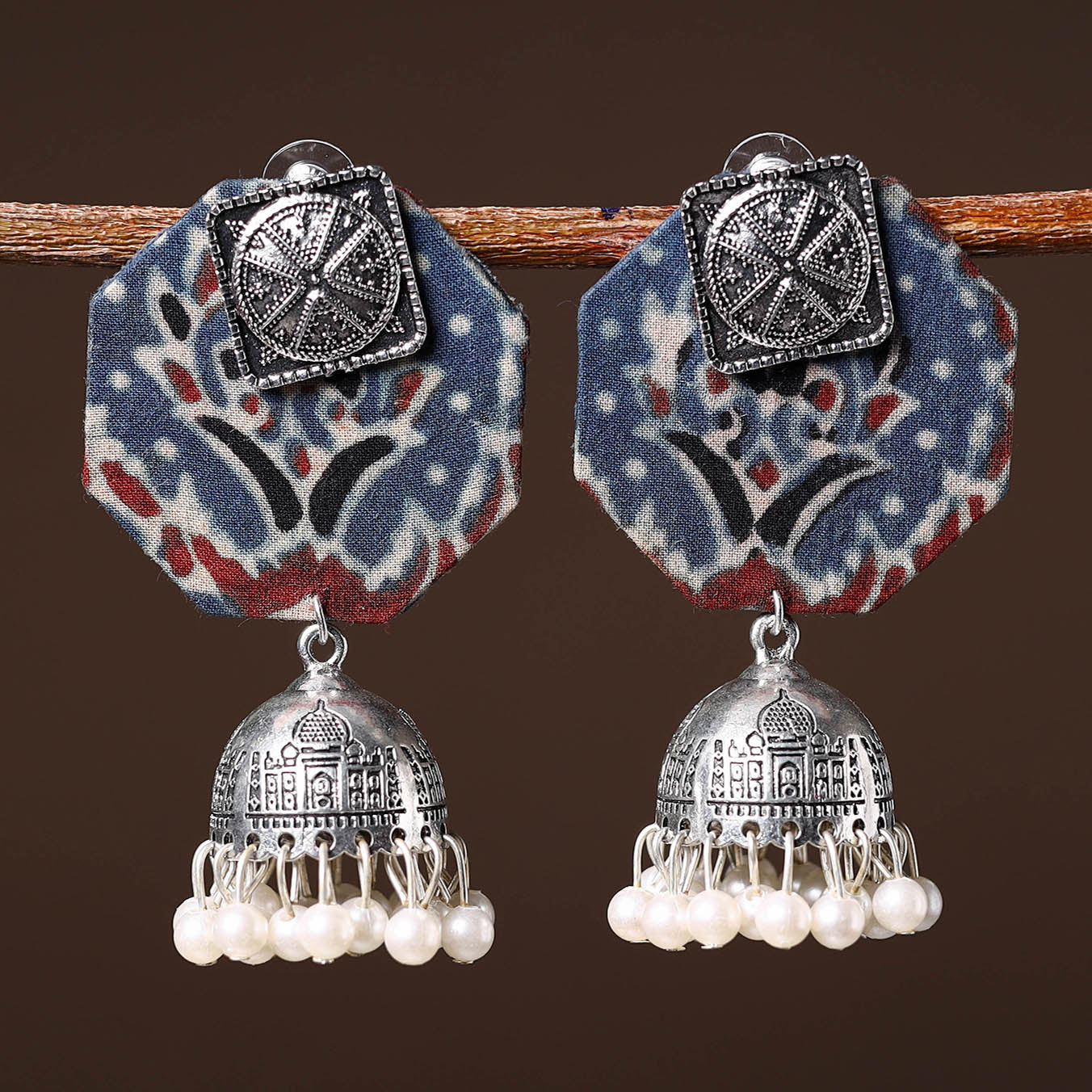 JALPARI Alisha Handcrafted GS Fabart Earrings - view 2