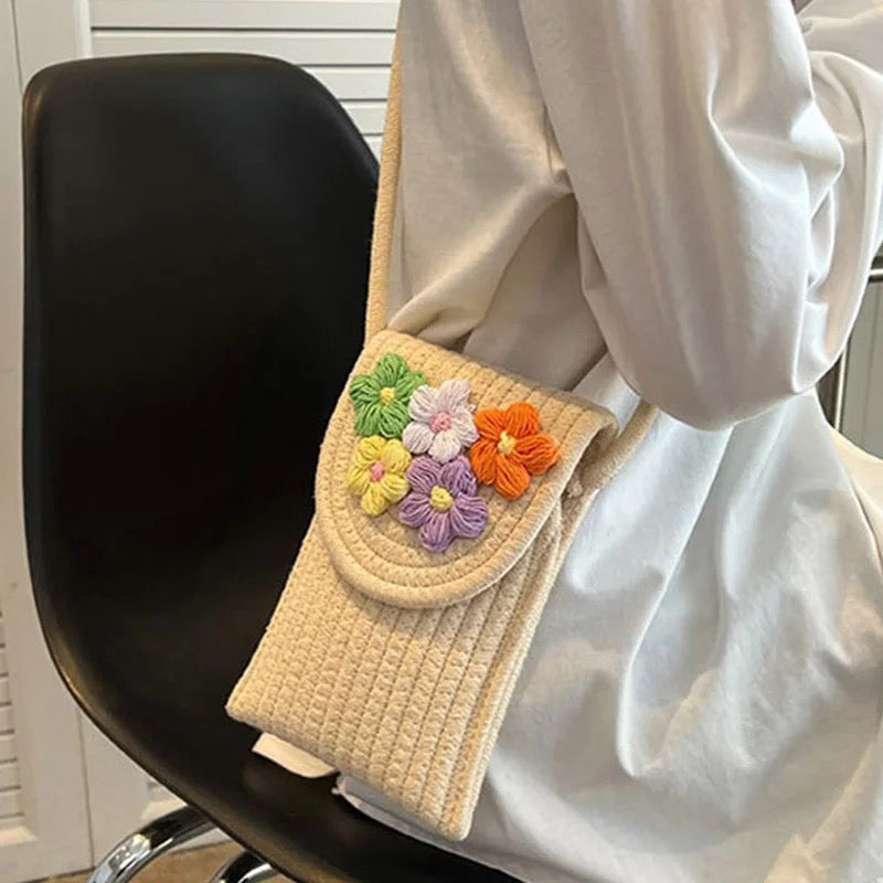 Alamode By Akanksha Biscotti Floral Summer Jute Bag - view 2