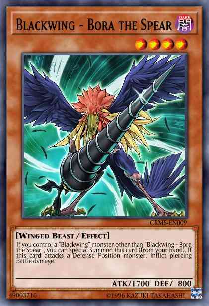 Yu-Gi-Oh! Blackwing - Bora the Spear - LED3-EN029 - Common - 1st Edition
