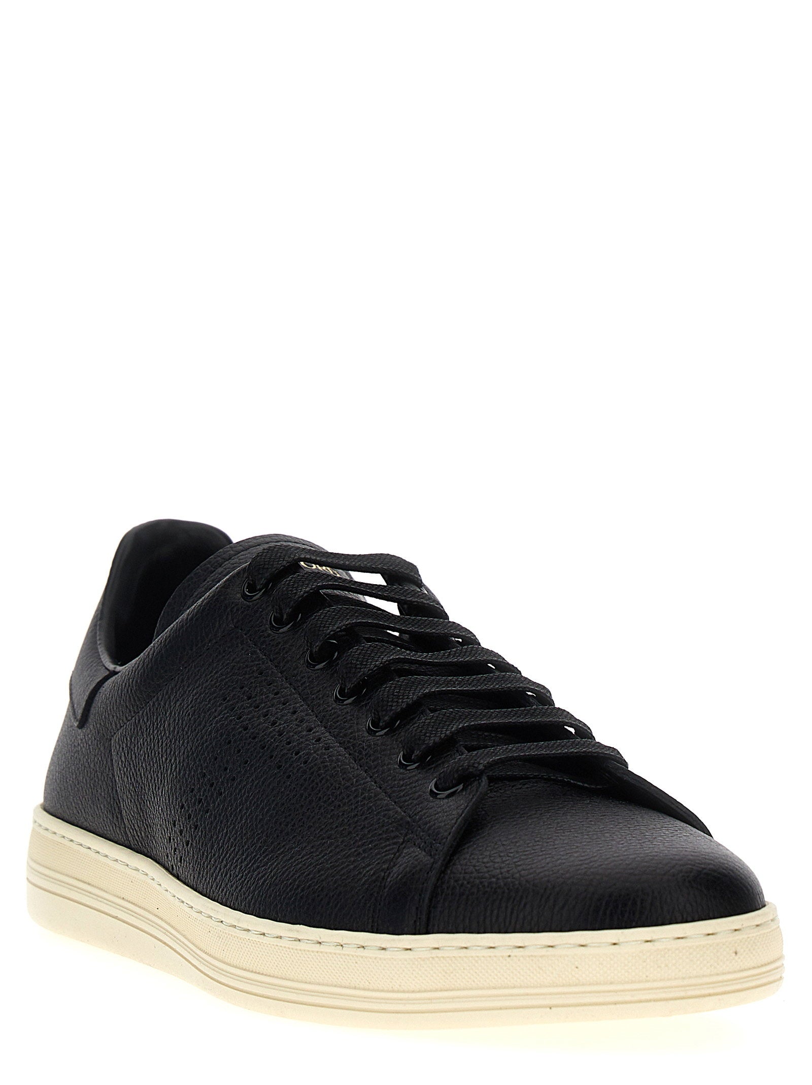 Tom Ford Logo Leather Sneakers - view 2