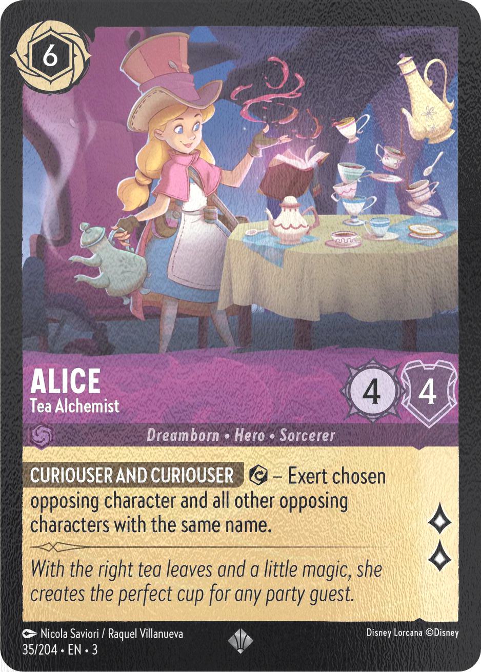 Lorcana Alice - Tea Alchemist - 35/204 [Into the Inklands] [Cold Foil]