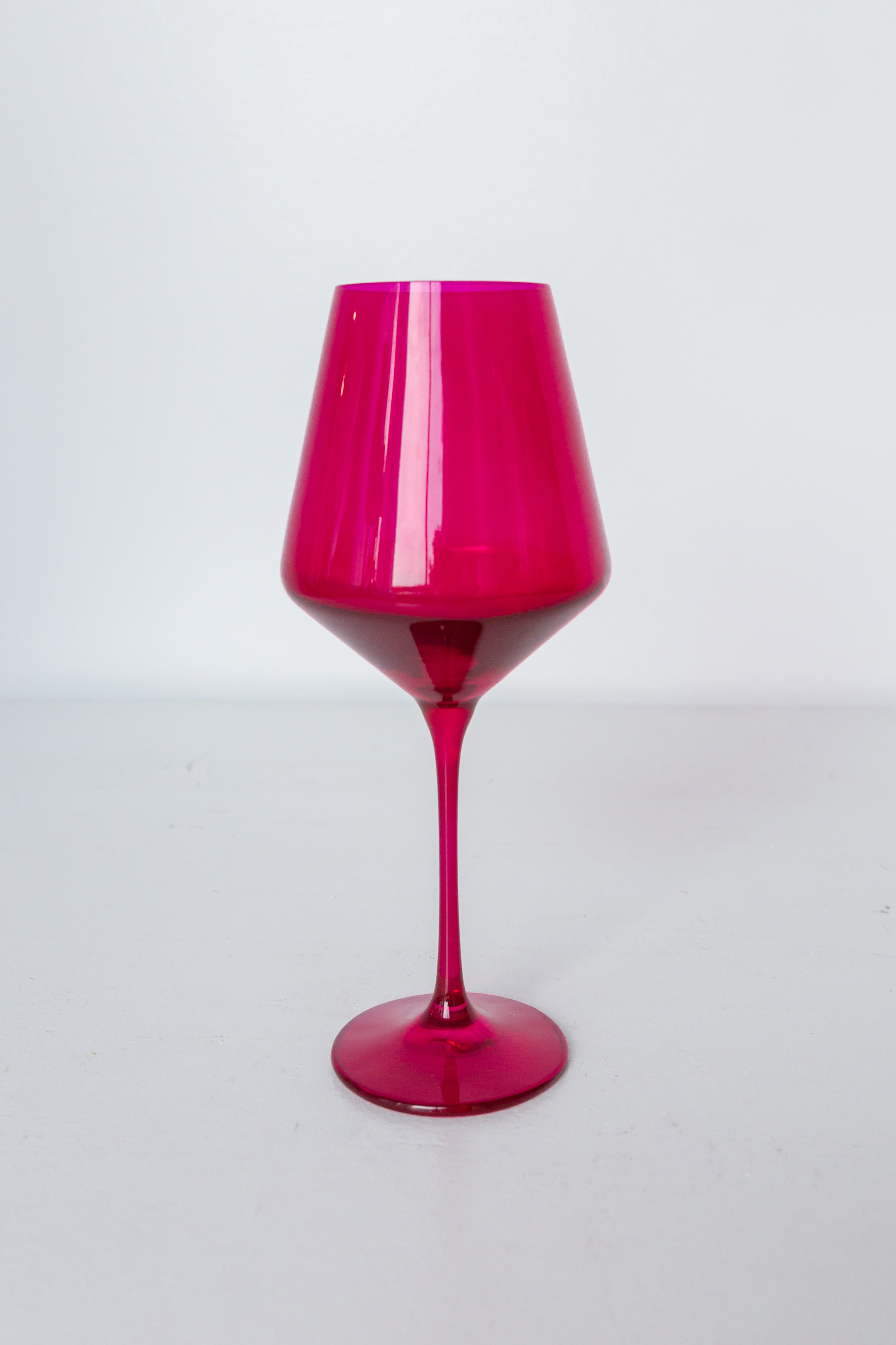 Estelle Colored Glass Estelle Colored Wine Stemware - Set of 6 {Viva Magenta (Our Fuchsia)} - view 4