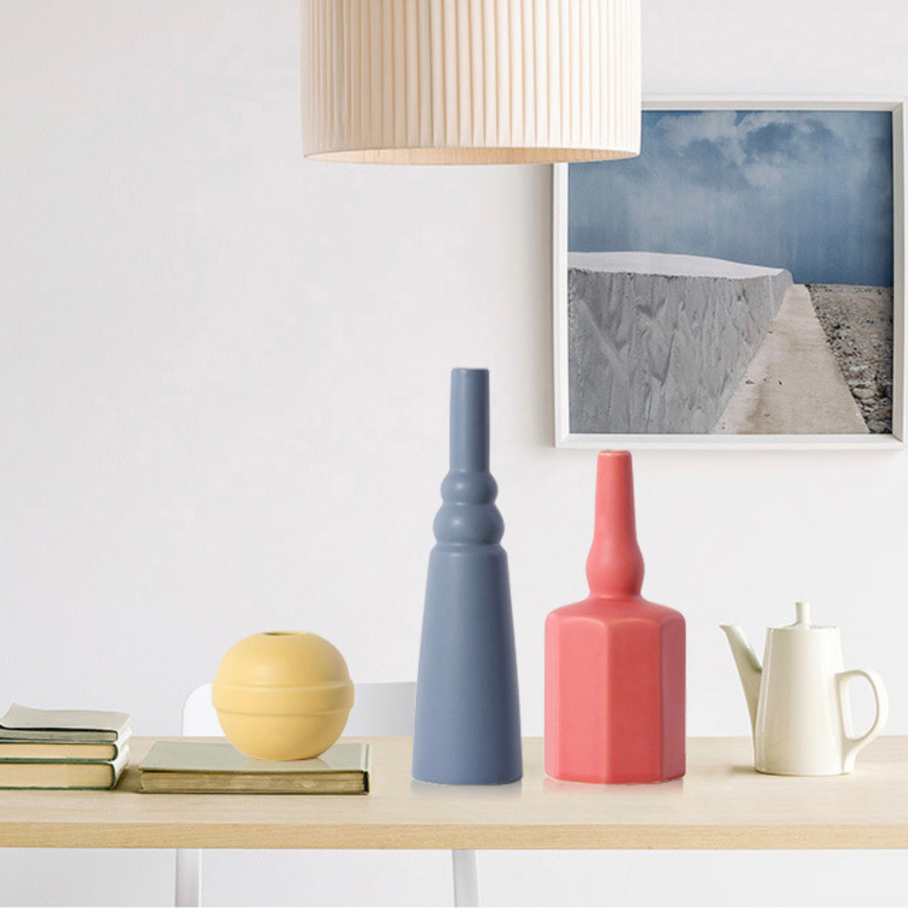 Nestasia Yellow Round Vase