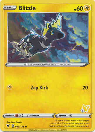 Pikachu stamp ba02-pik2 – Pokémon Blitzle - 53/185 - Common - Pikachu Stamp [ba02-PIK2] [Non-Holo]