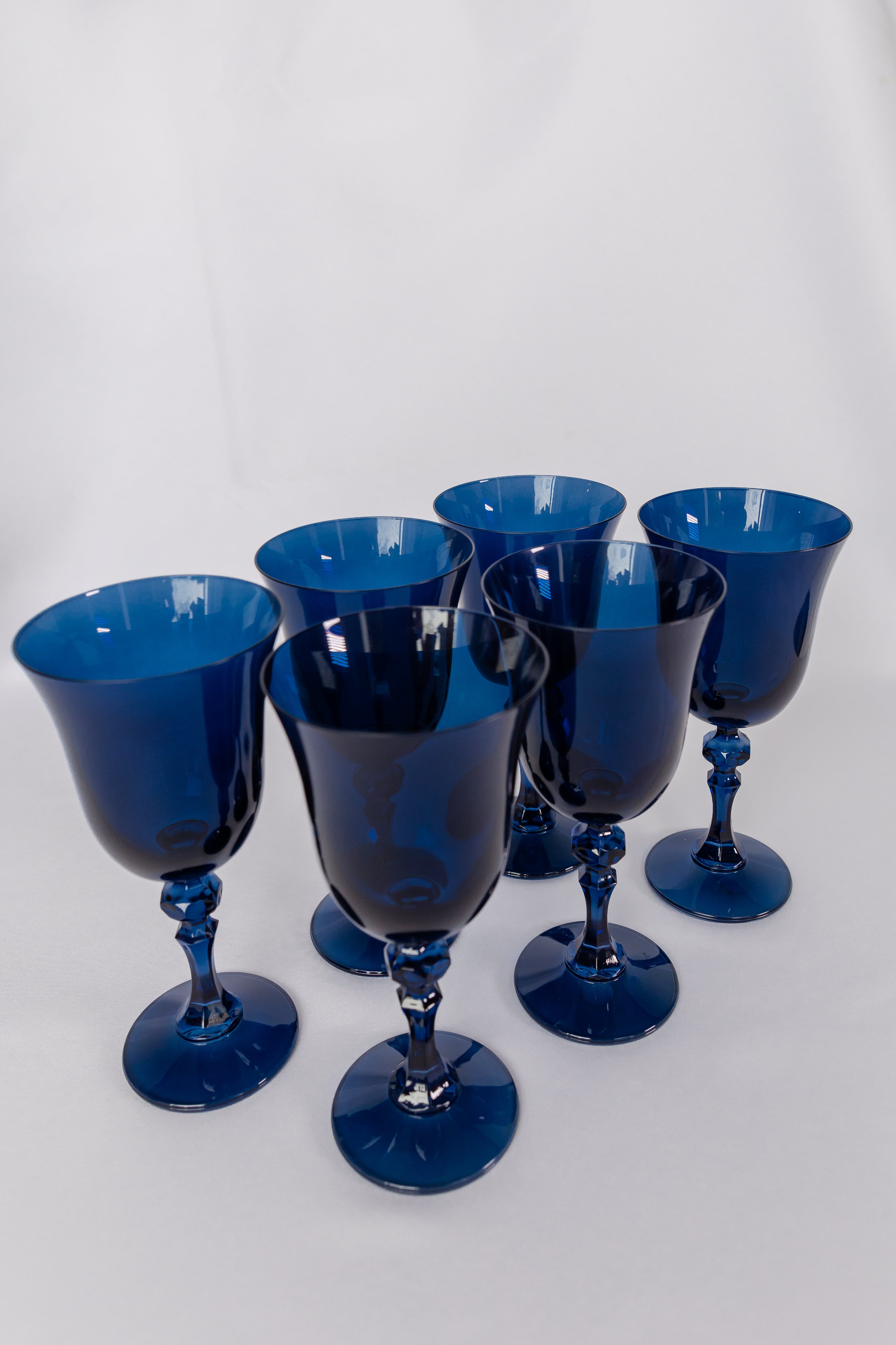 Estelle Colored Glass Estelle Colored Regal Goblet - Set of 6 {Midnight Blue} - view 2