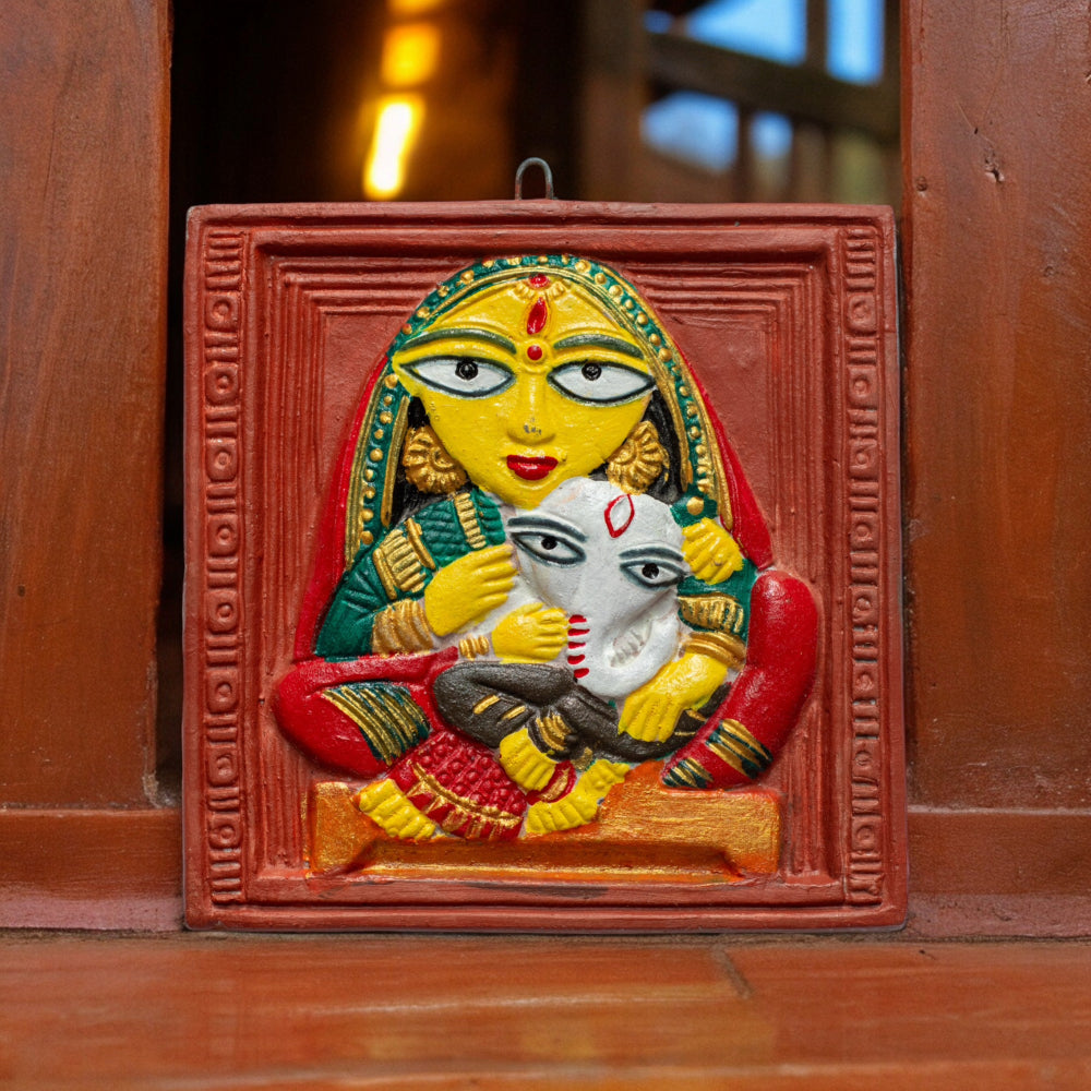 SHILPOGARM Terracotta Tile Wall Hanging (6 inch x 6 inch) - view 2