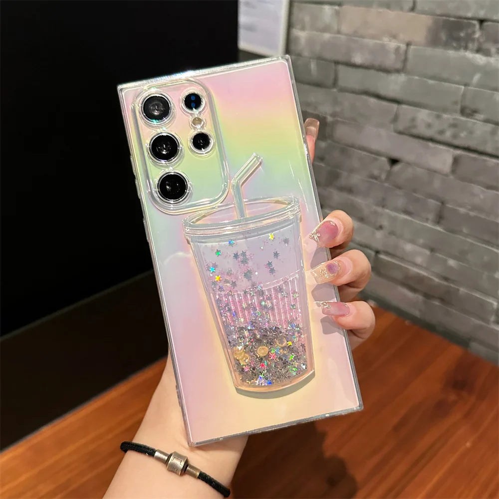 Million Cases Chic Gradient Glittery Cup Case - Samsung