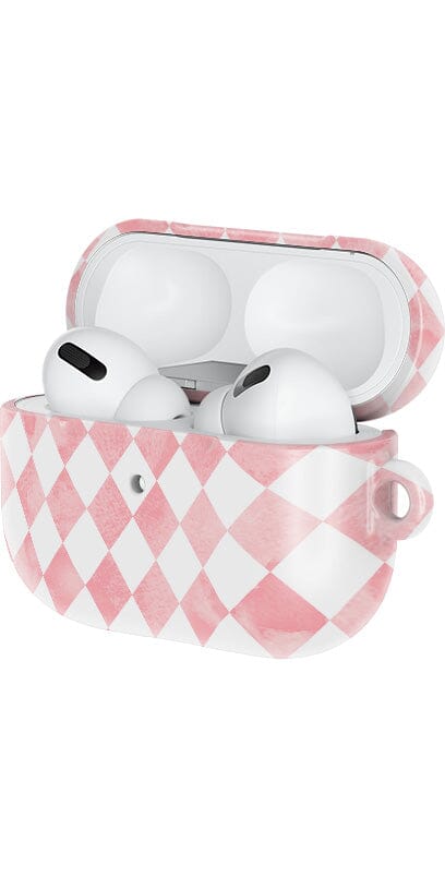 Casetry Queen of Diamonds | Pink Watercolor AirPods Case - view 7