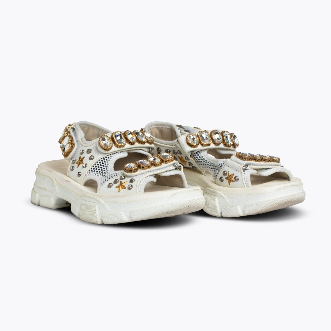 Gucci Embellished Platform Sandals - view 2