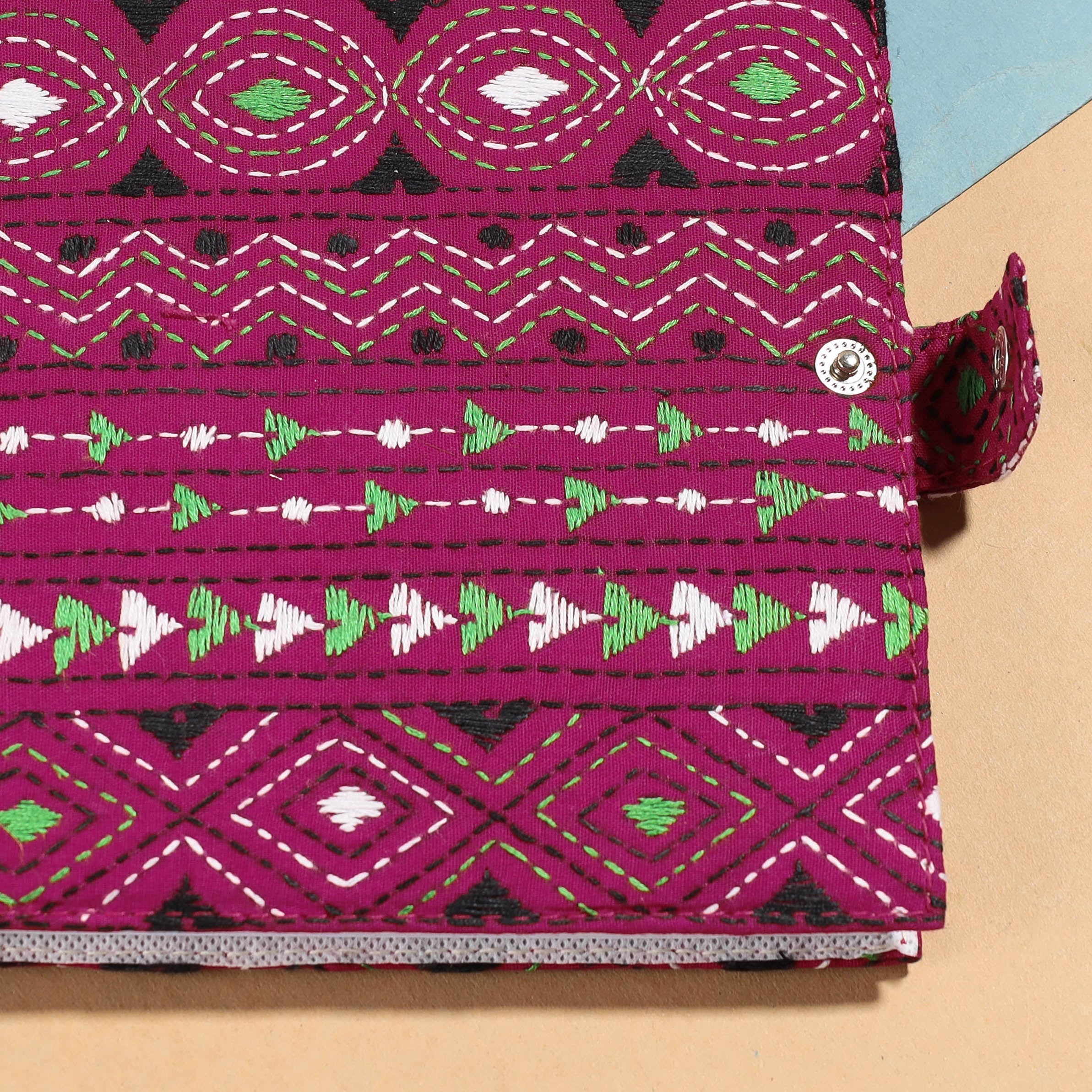 ASALKAAR Bengal Kantha Work Handcrafted Notepad (7 x 6 in) - view 2