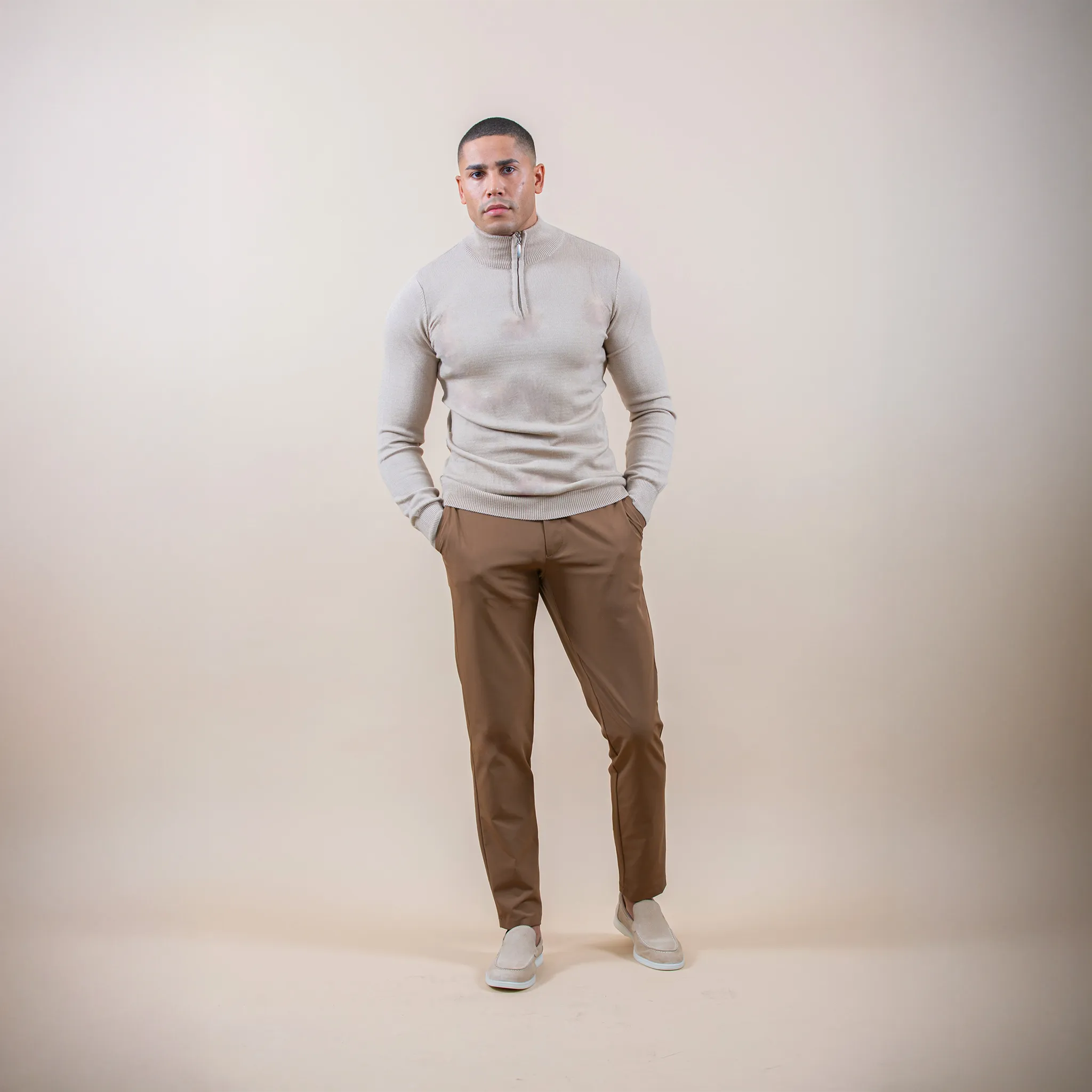 Be Gentle Active Brown Pants - view 2