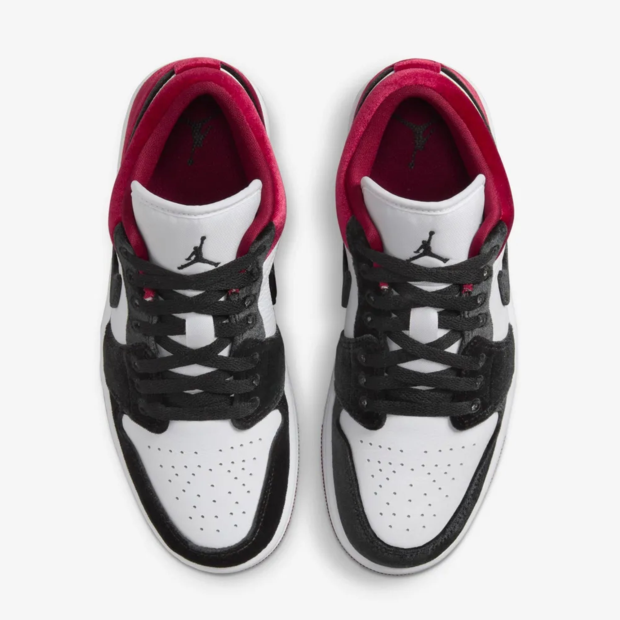 Jordan | AIR JORDAN 1 LOW { BLACK/BLACK-WHITE-TEAM RED - view 2