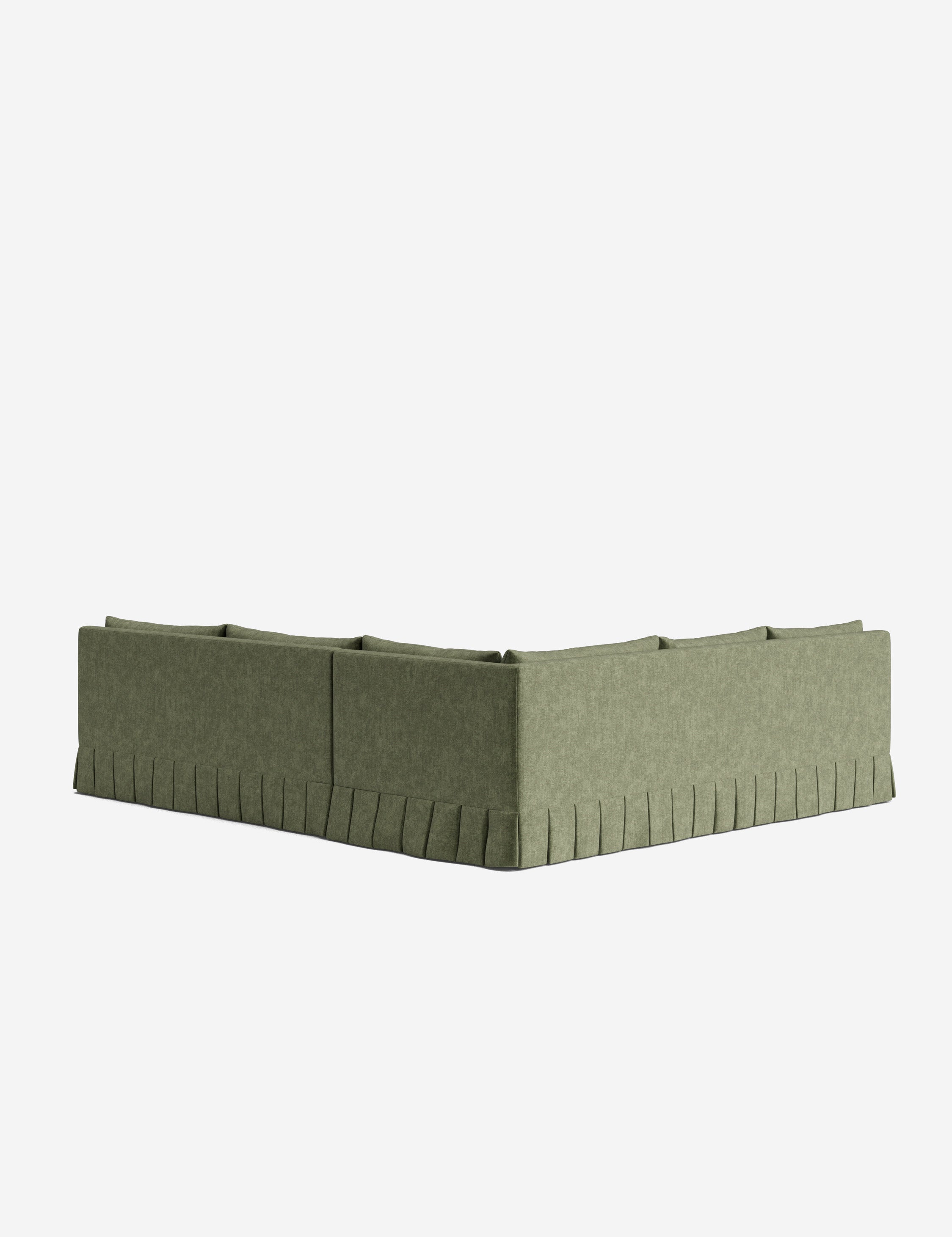 Lulu and Georgia Portola Luxe Depth Pleated Corner Sectional Sofa - view 108