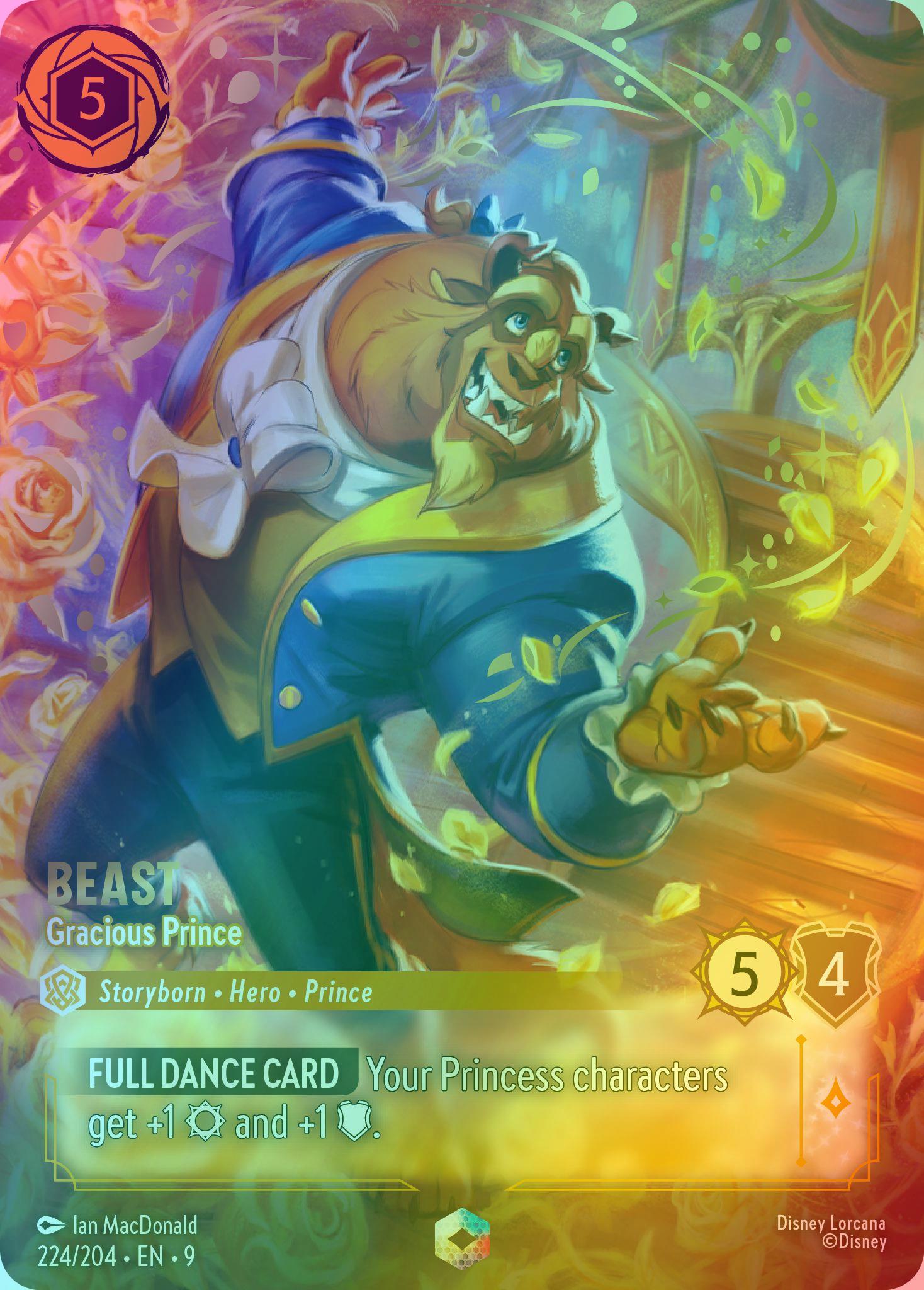Gracious prince enchanted – Lorcana Beast - Gracious Prince (Enchanted) - 224/204 [Fabled] [Holofoil]