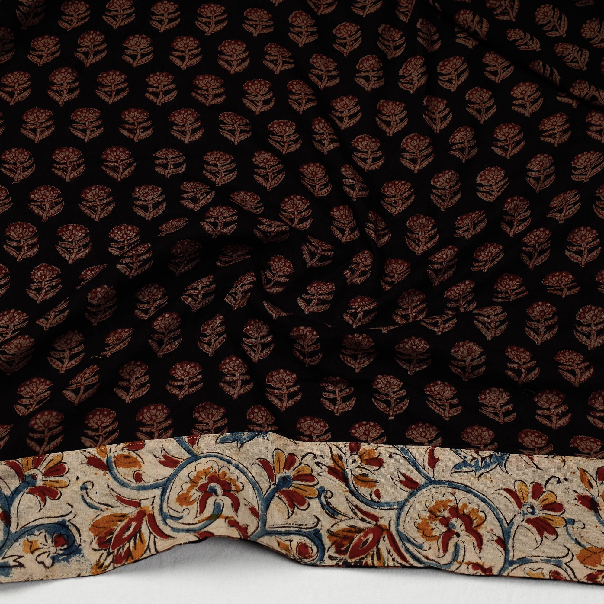 NOORI BAZAR Black - Bagh Block Printed Cotton Blouse Piece - view 3