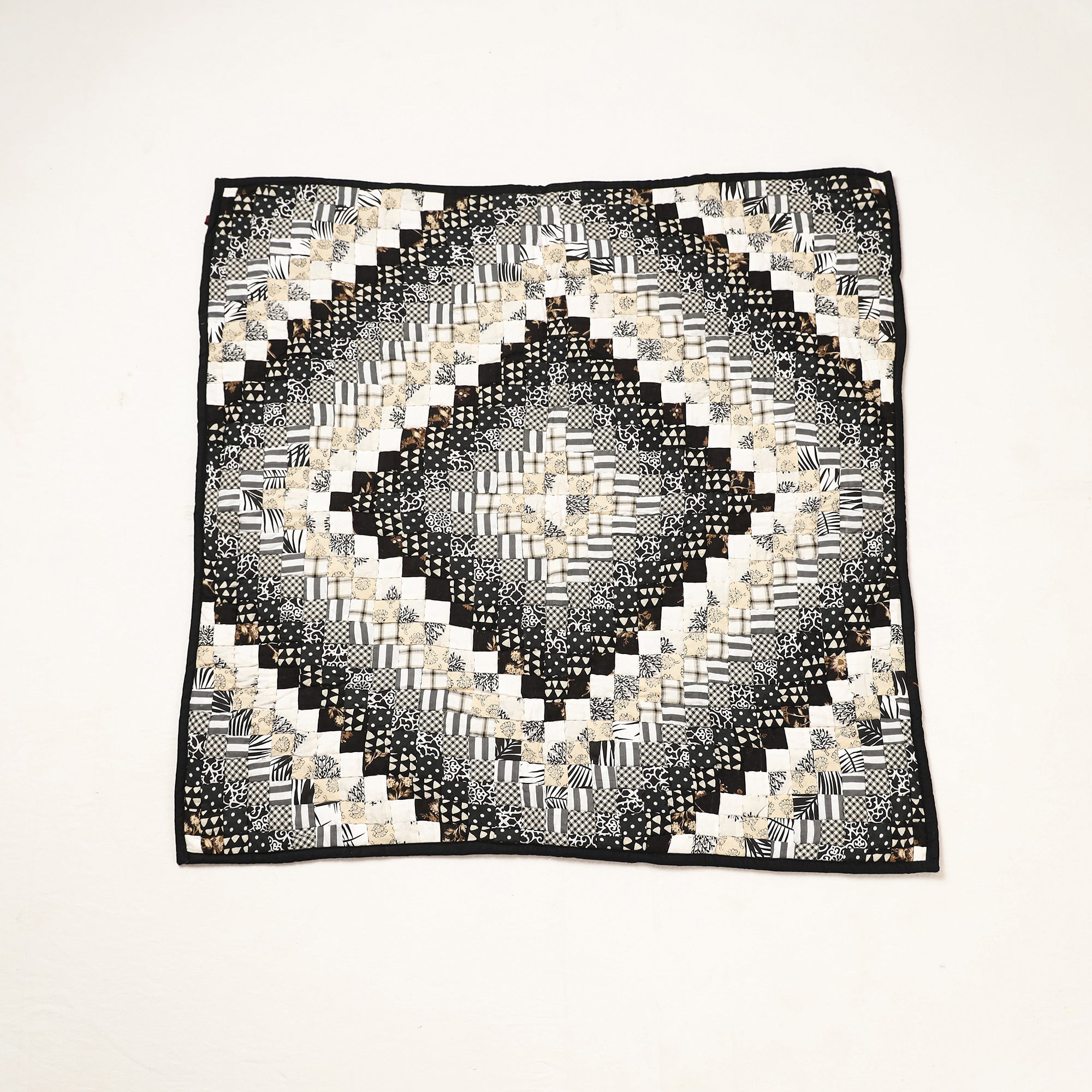 Applique Quilted Reversible Multipurpose Mat by Purkal Stree Shakti Samiti (37 x 36 in)