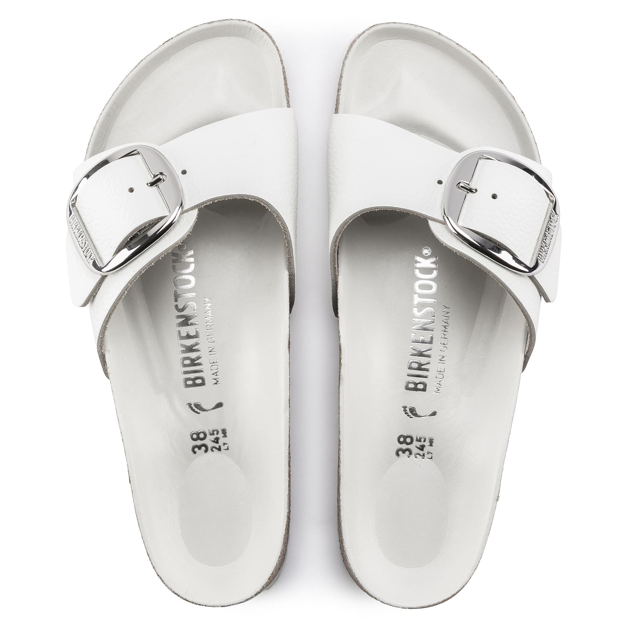Birkenstock Madrid Big Buckle Natural Leather - view 2