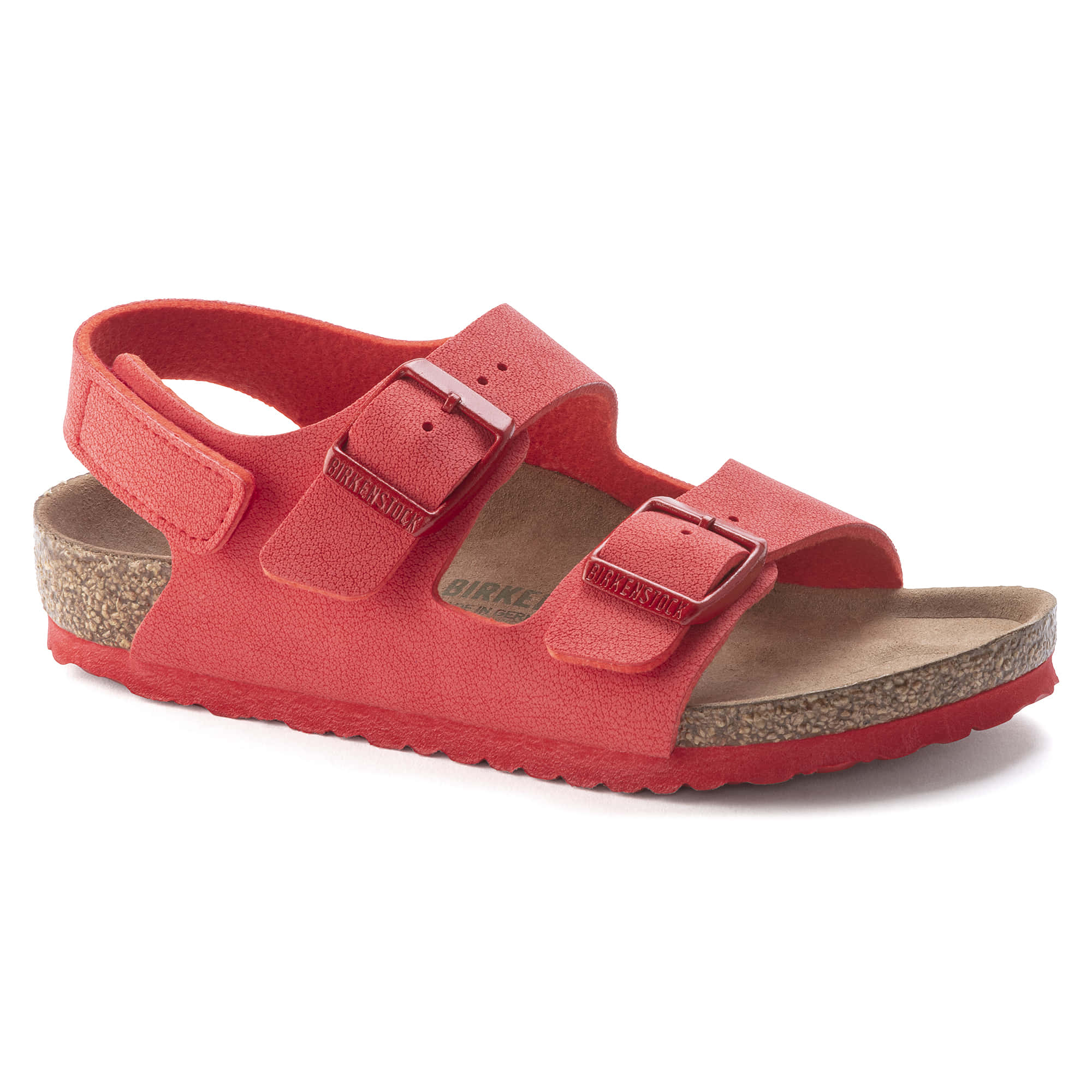 Birkenstock Milano Kids Birko-Flor Nubuck – Red Red/Active Red - view 6
