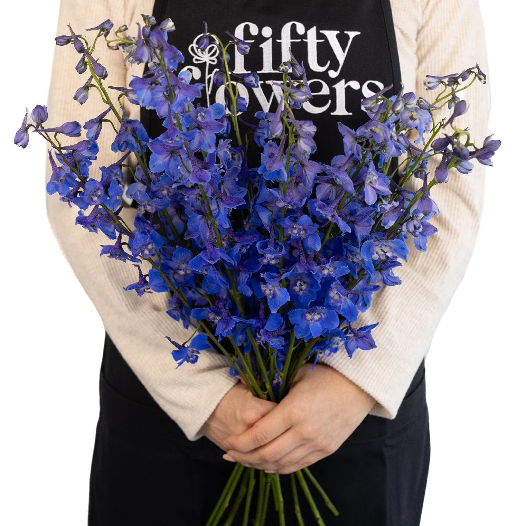 FiftyFlowers Royal Dark Blue Delphinium Flower - view 4