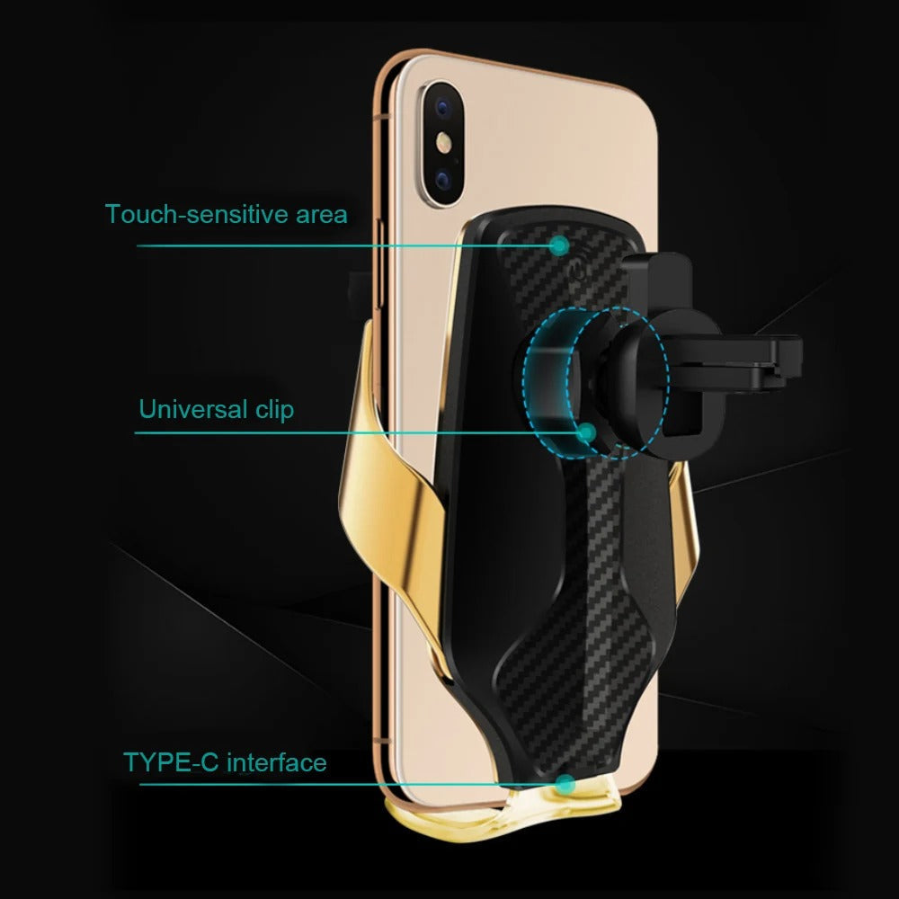 Catterton Smart Sensor Car Wireless Charger + Phone Holder - view 6