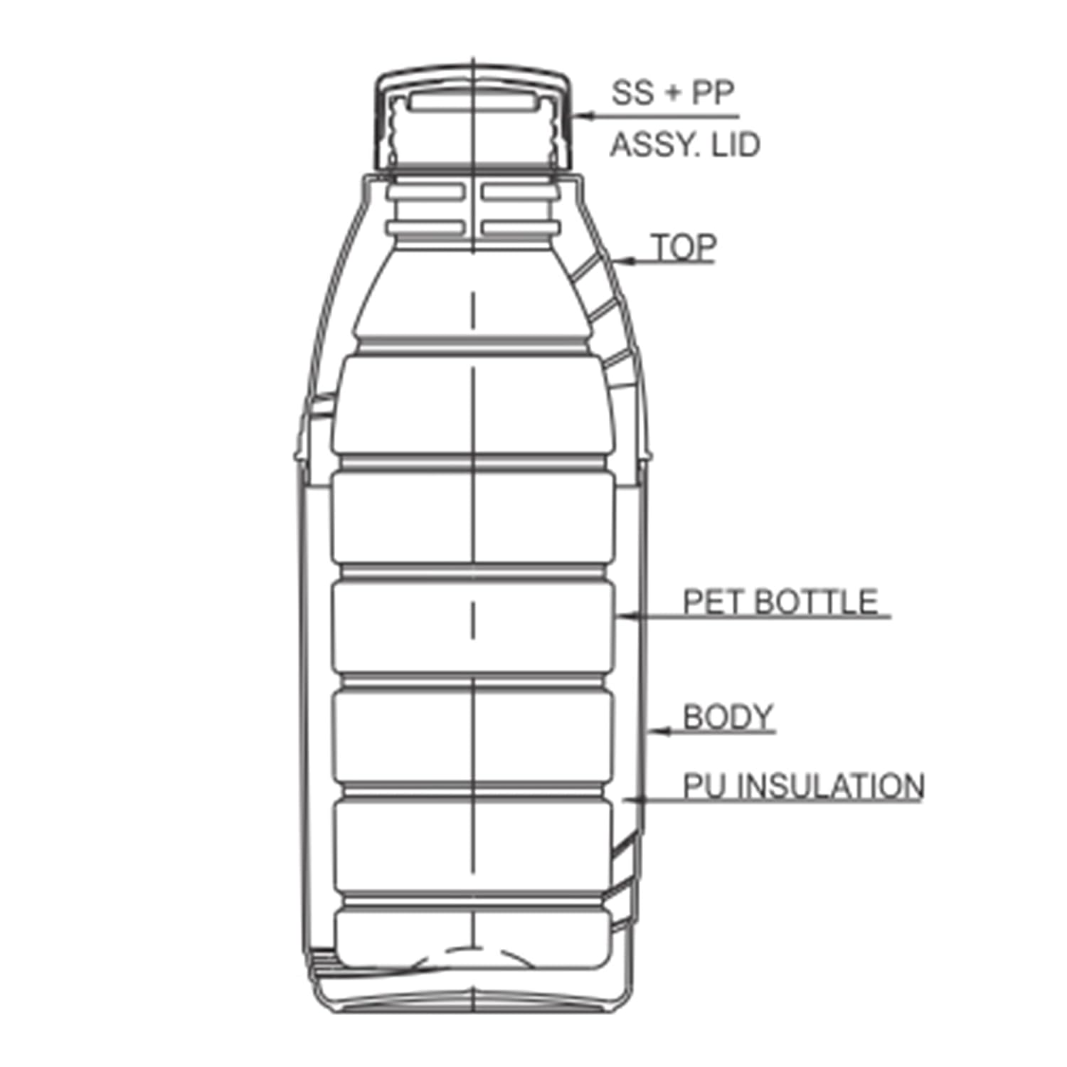 New Kool N Sporty Kids Water Bottle (Milton) – Green - view 7