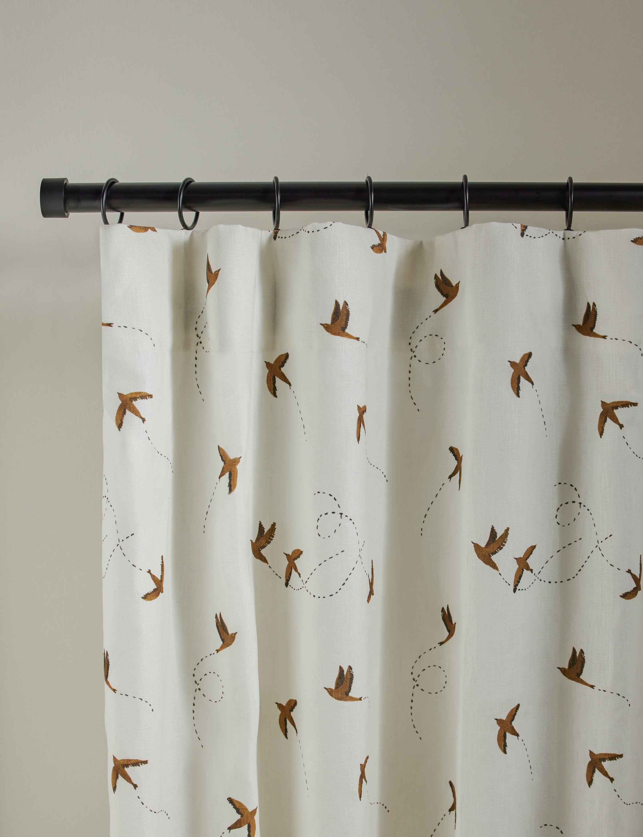 Lulu and Georgia Sparrow Linen Curtain Panel by Rylee + Cru - view 2