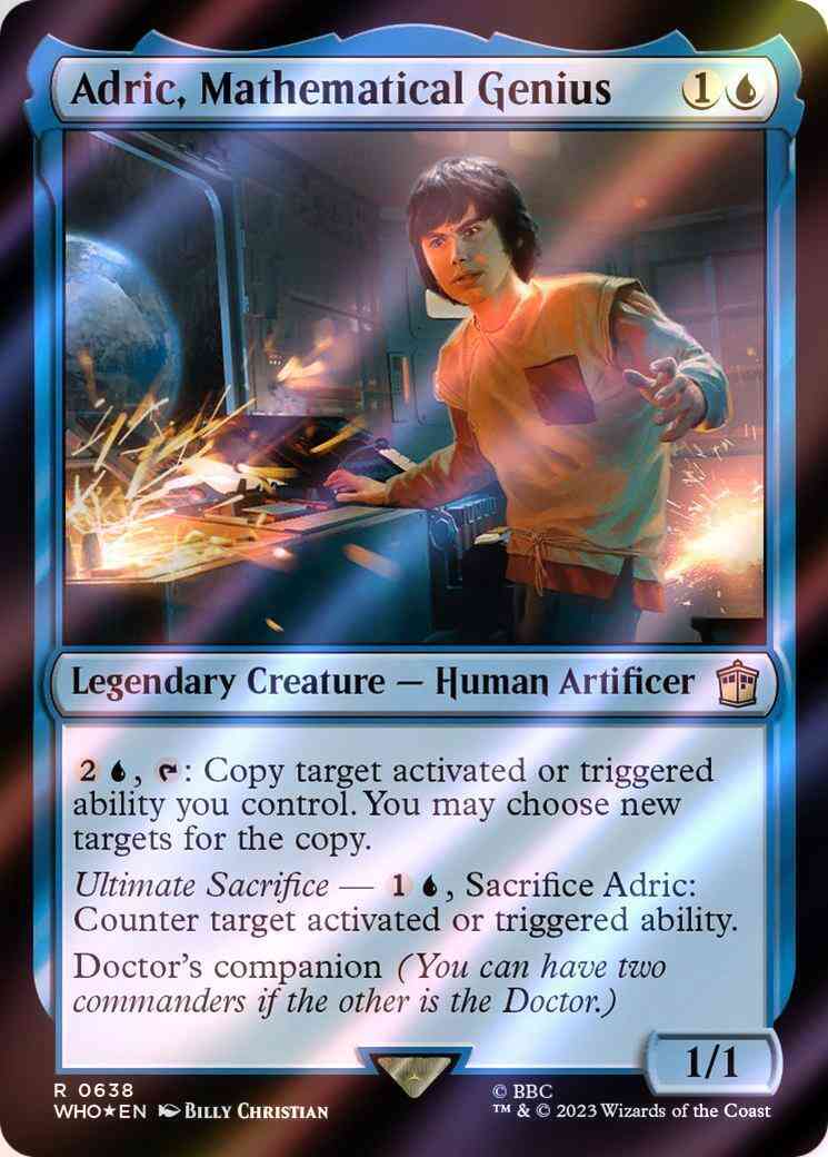 Adric mathematical genius – Magic Adric, Mathematical Genius [638] [Universes Beyond: Doctor Who] [Surge Foil]