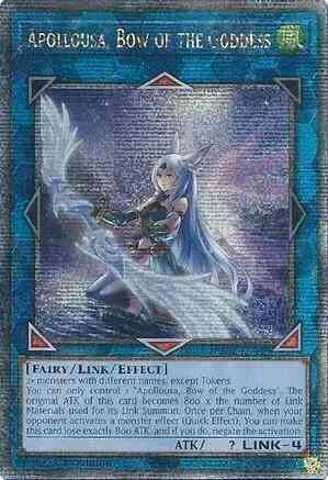 Yu-Gi-Oh! Apollousa, Bow of the Goddess - Alternate Art - RA02-EN040 - Quarter Century Secret Rare - 1st Edition