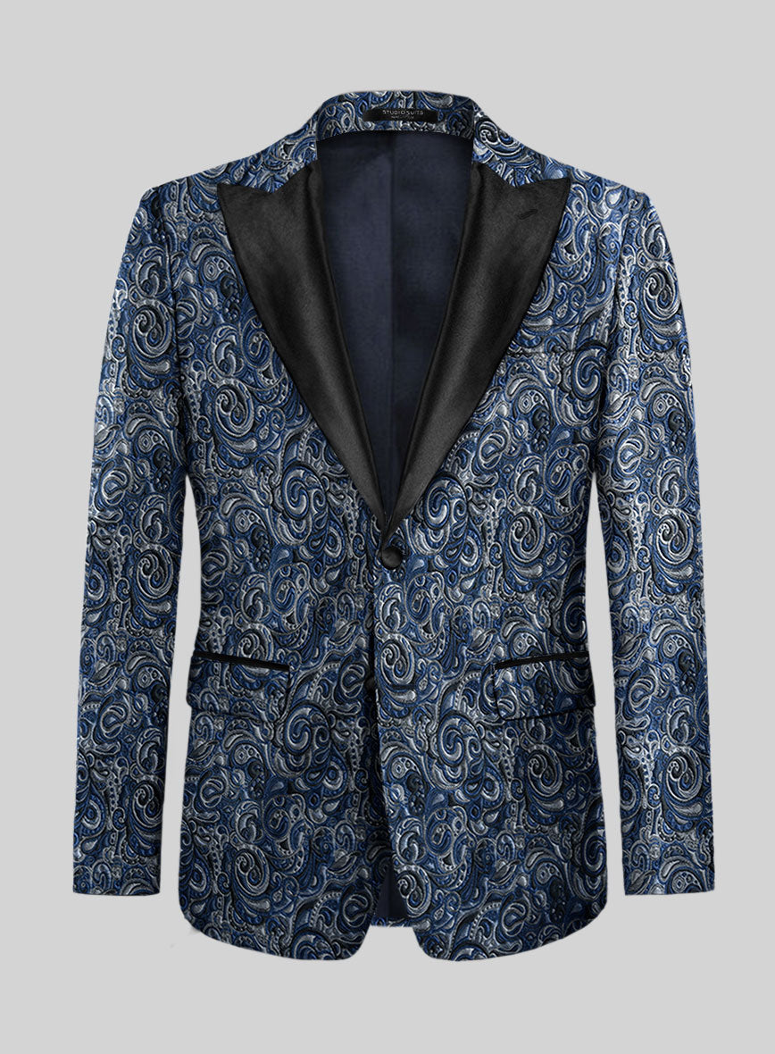 StudioSuits Italian Silk Tecla Tuxedo Blazer