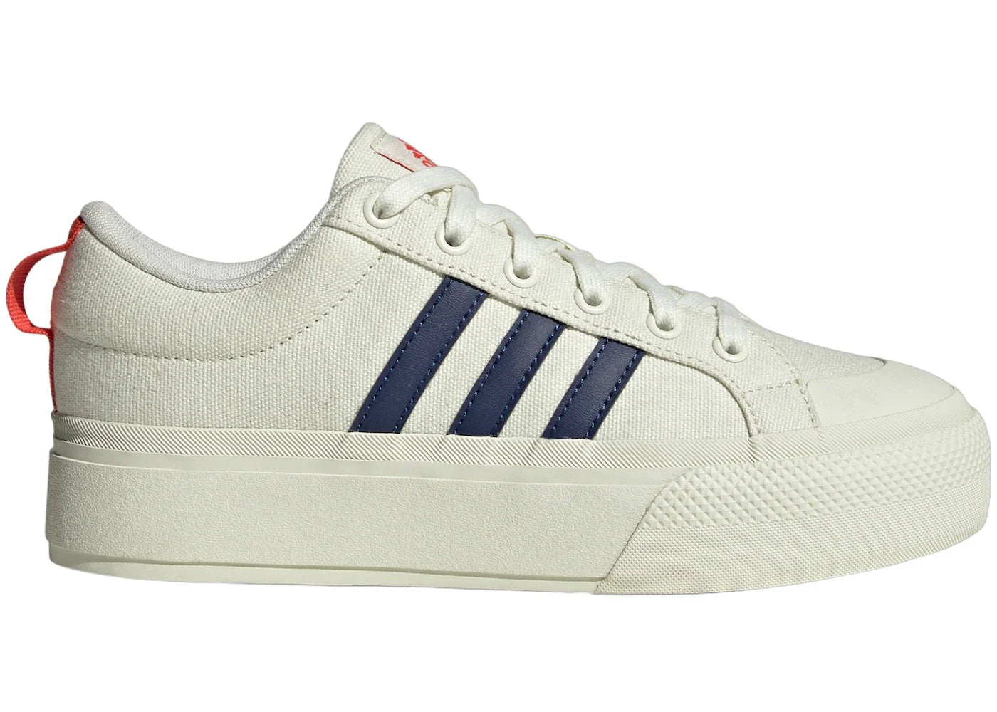 adidas Bravada 2.0 Platform Ivory Dark Blue Bright Red (Women's) - view 2