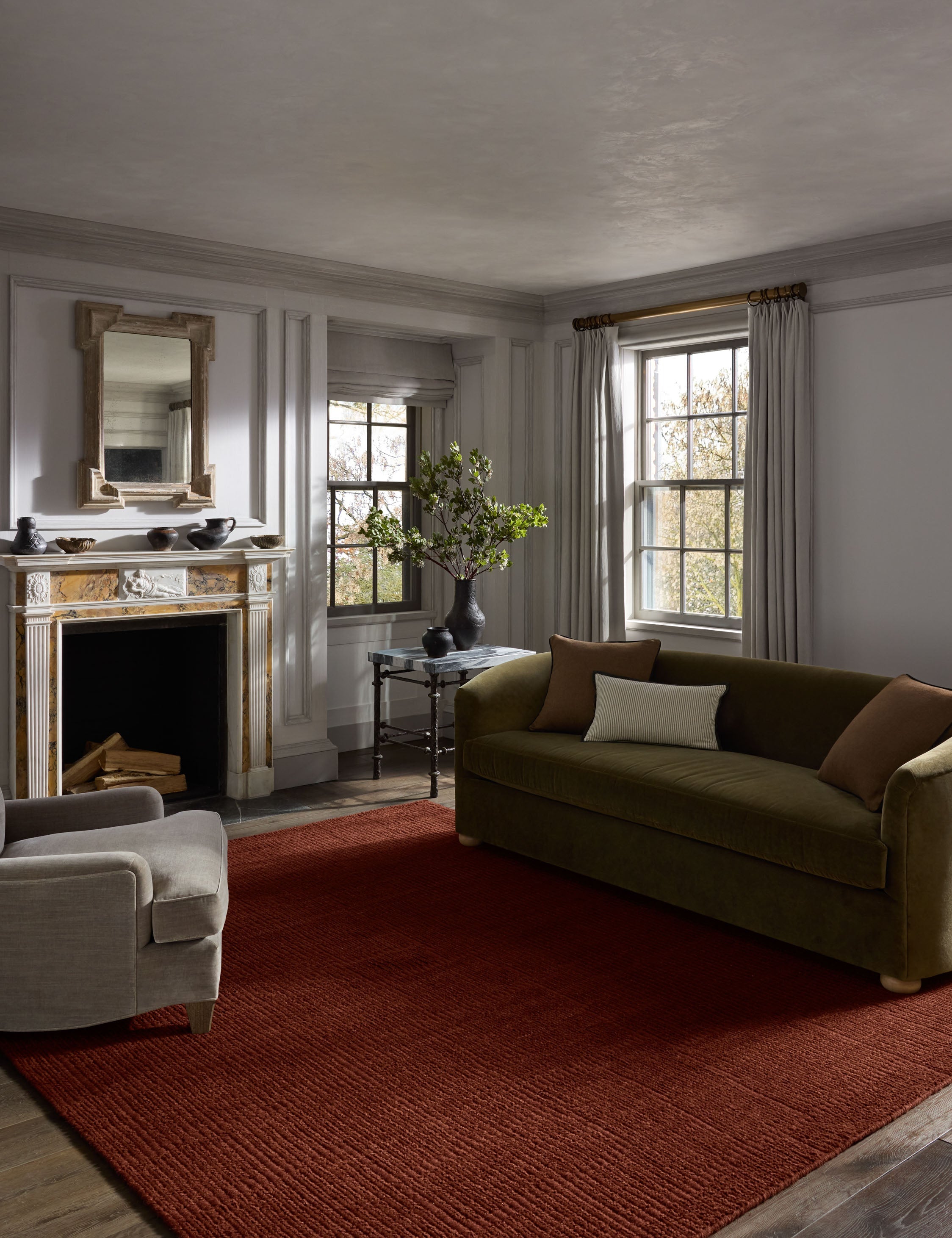 Lulu and Georgia Greenwich Hand-Loomed Wool-Blend Rug by Jeremiah Brent x Loloi - view 11