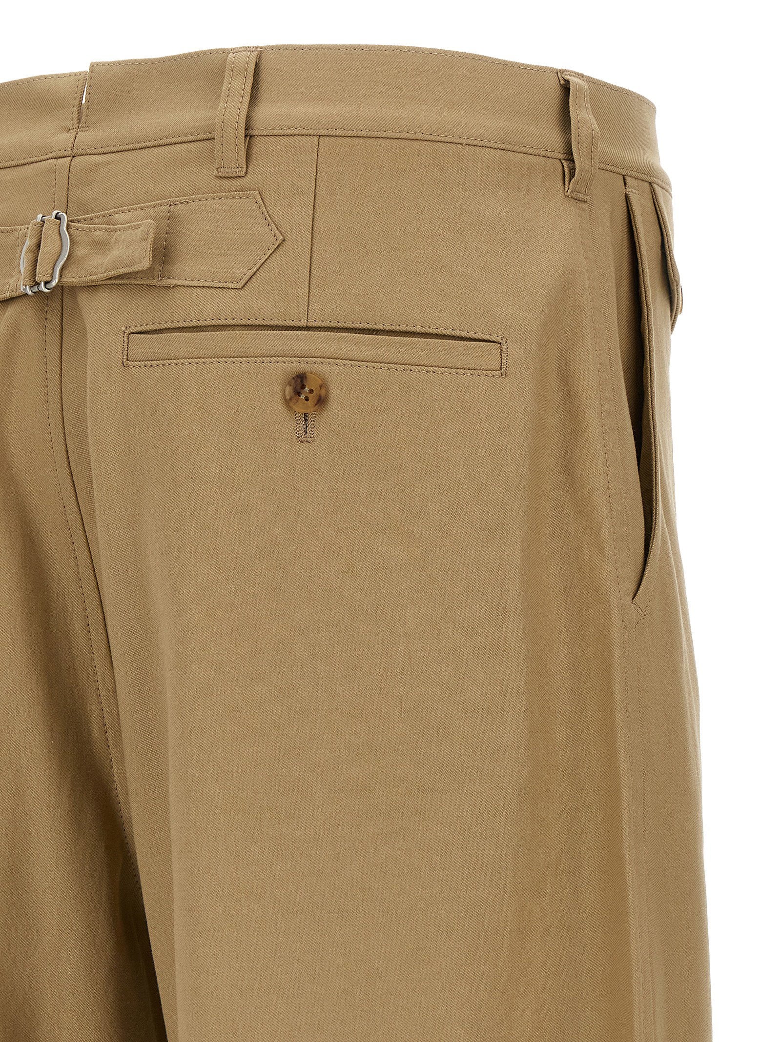 Comme Des Garҫons Homme Curved Leg Pants – 100% cotton - view 4
