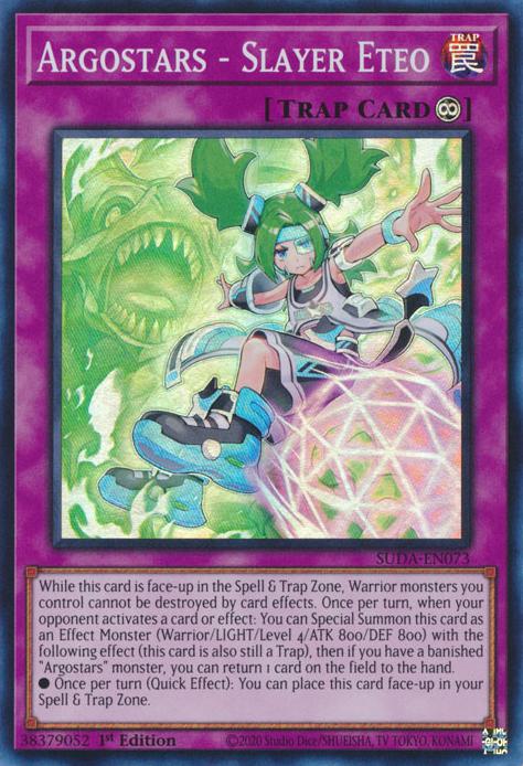 Yu-Gi-Oh! Argostars - Slayer Eteo - SUDA-EN073 - Super Rare - 1st Edition