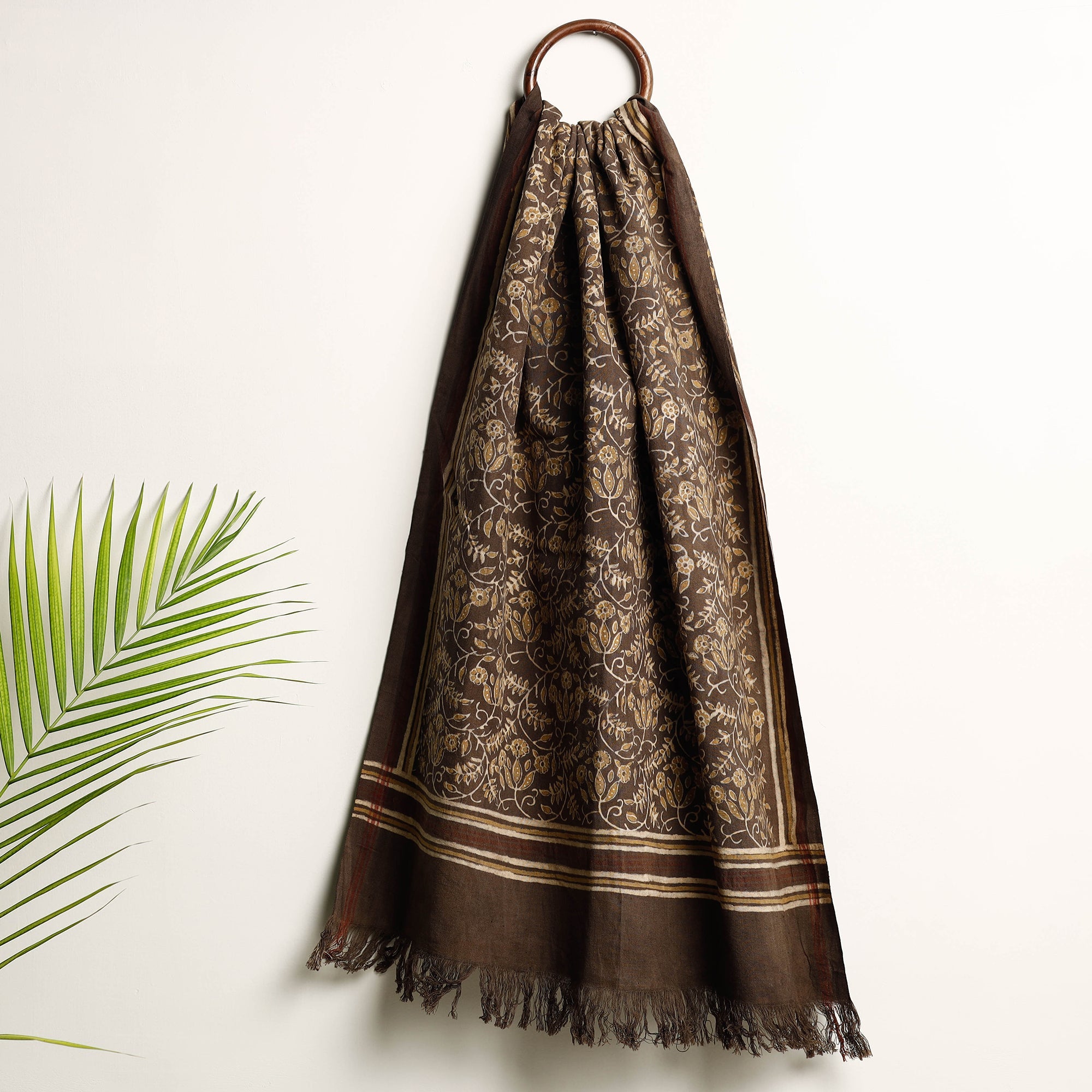 SOUTH KARGHA Brown - Akola Block Printed Pure Handloom Cotton Towel