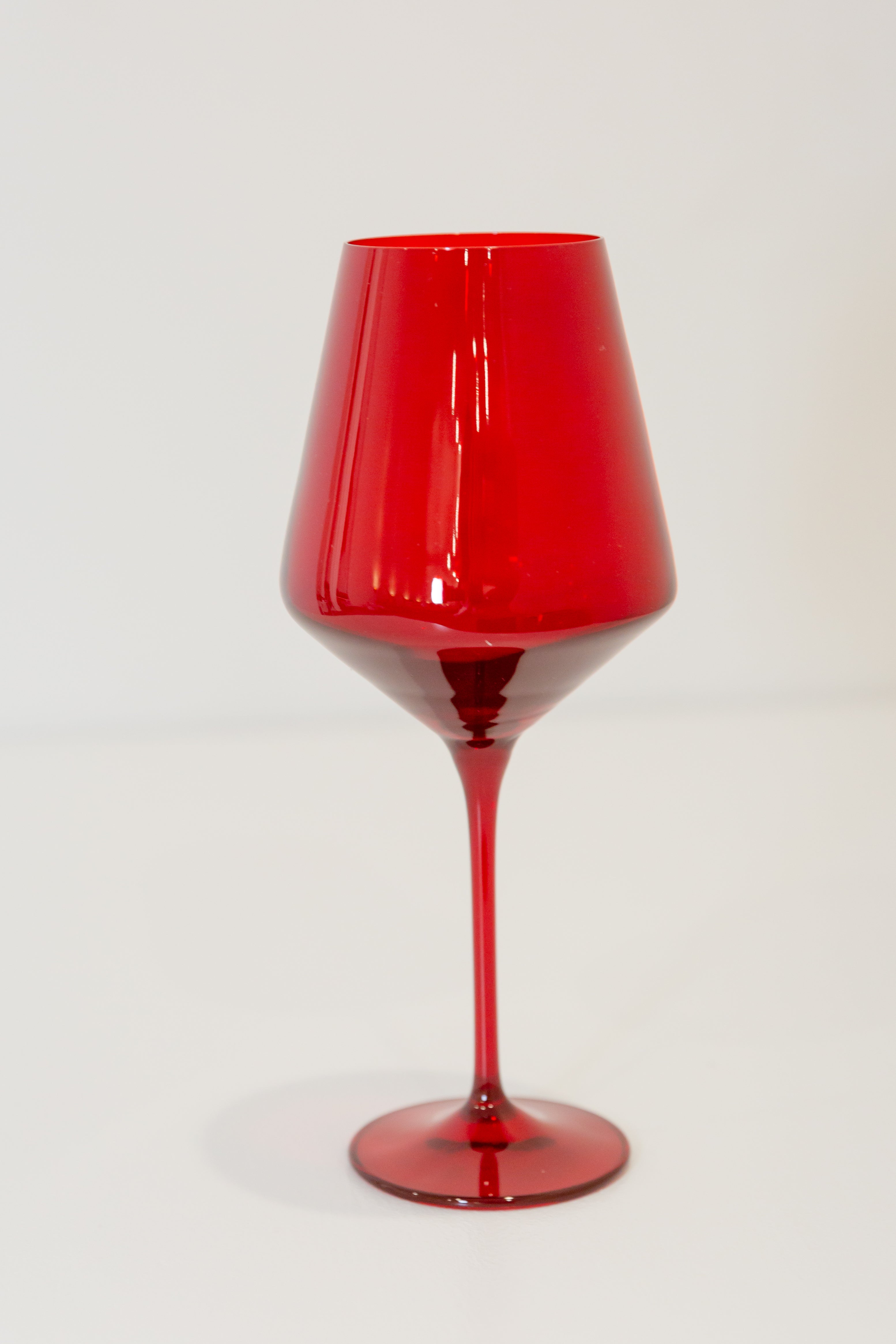 Estelle Colored Glass Estelle Colored Wine Stemware - Set of 6 {Red} - view 4