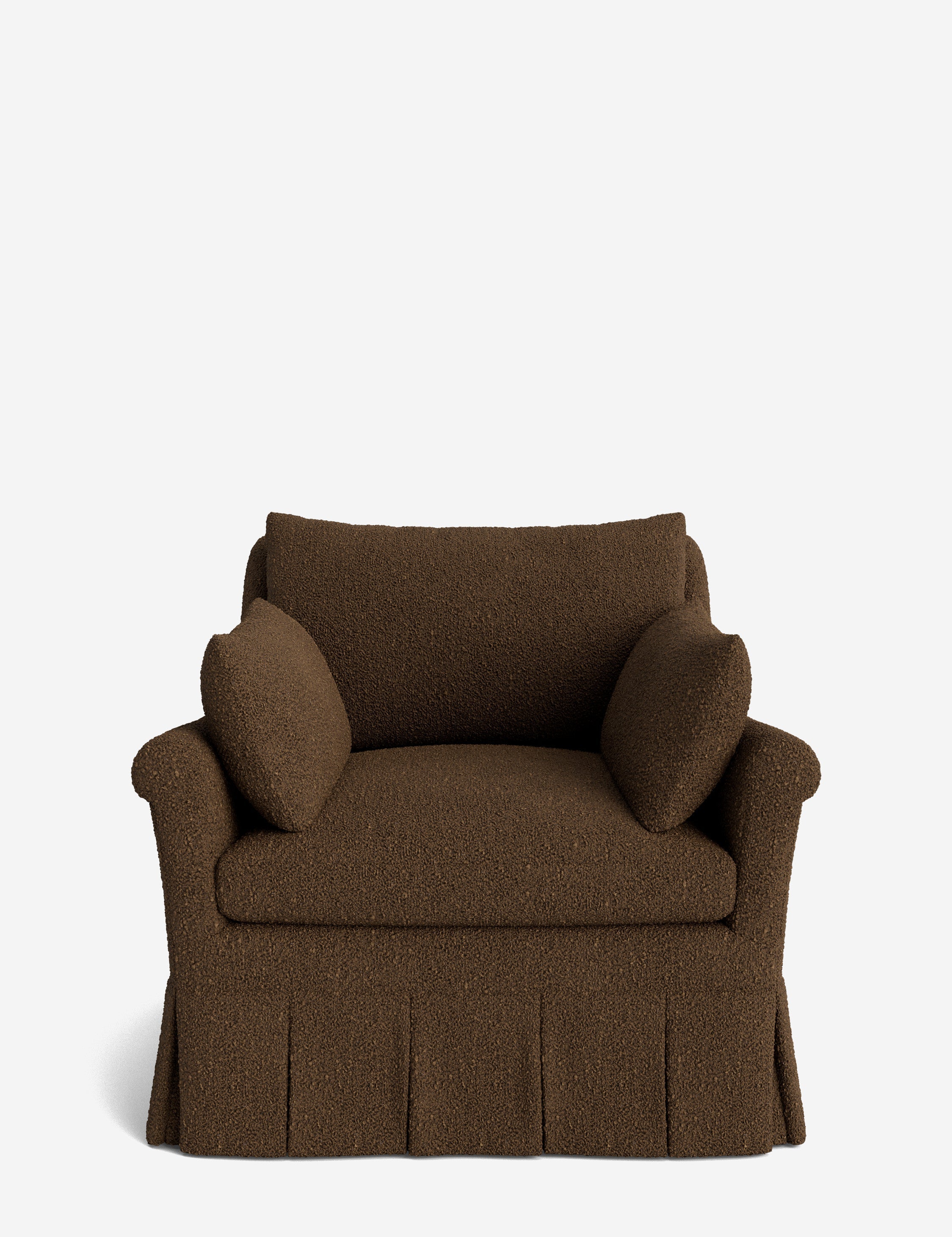 Lulu and Georgia Portola Rolled Arm Luxe Depth Pleated Chair - view 75