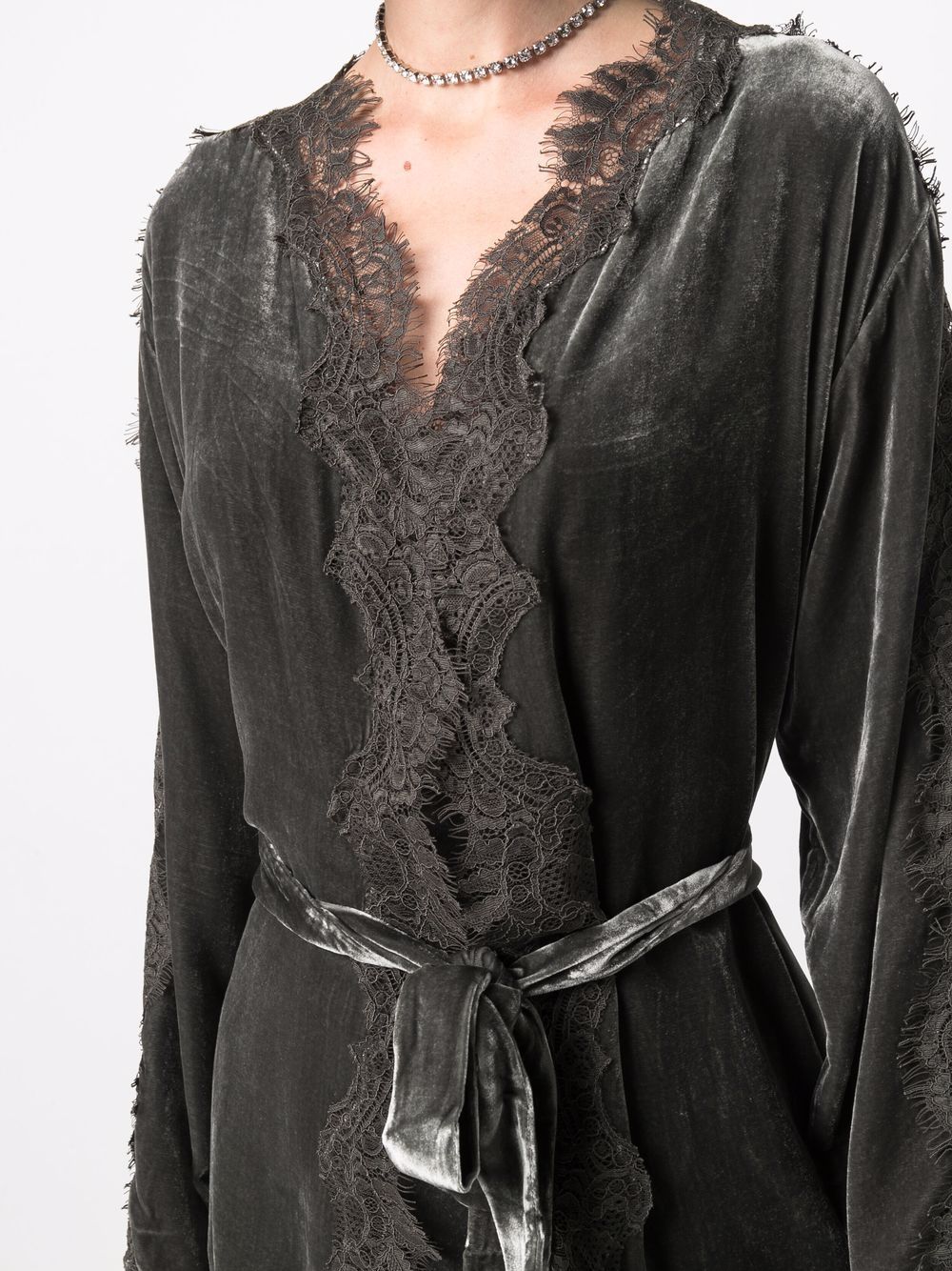 Gold Hawk Velvet long duster – Rayon 80%, Silk 20% - view 5