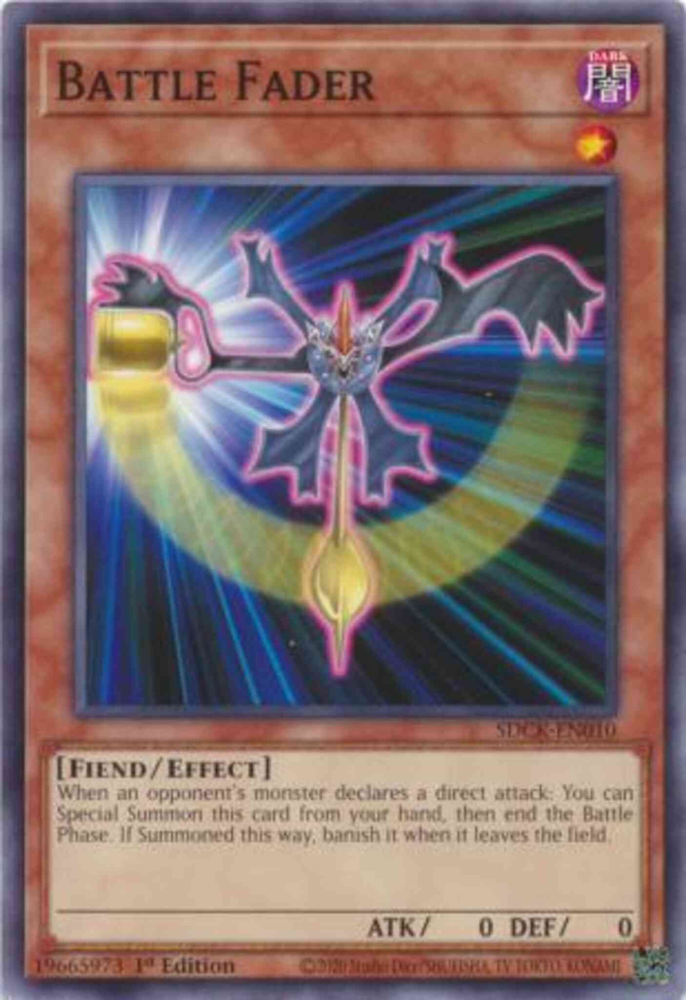 Yu-Gi-Oh! Battle Fader - SDCK-EN010 - Common - 1st Edition