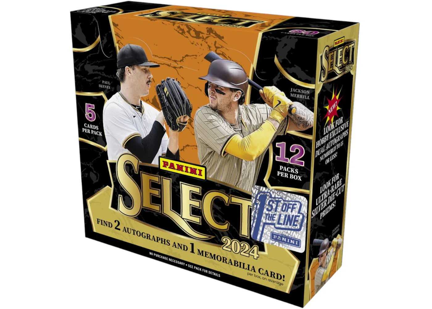 2024 Panini Select Baseball 1st Off The Line Box