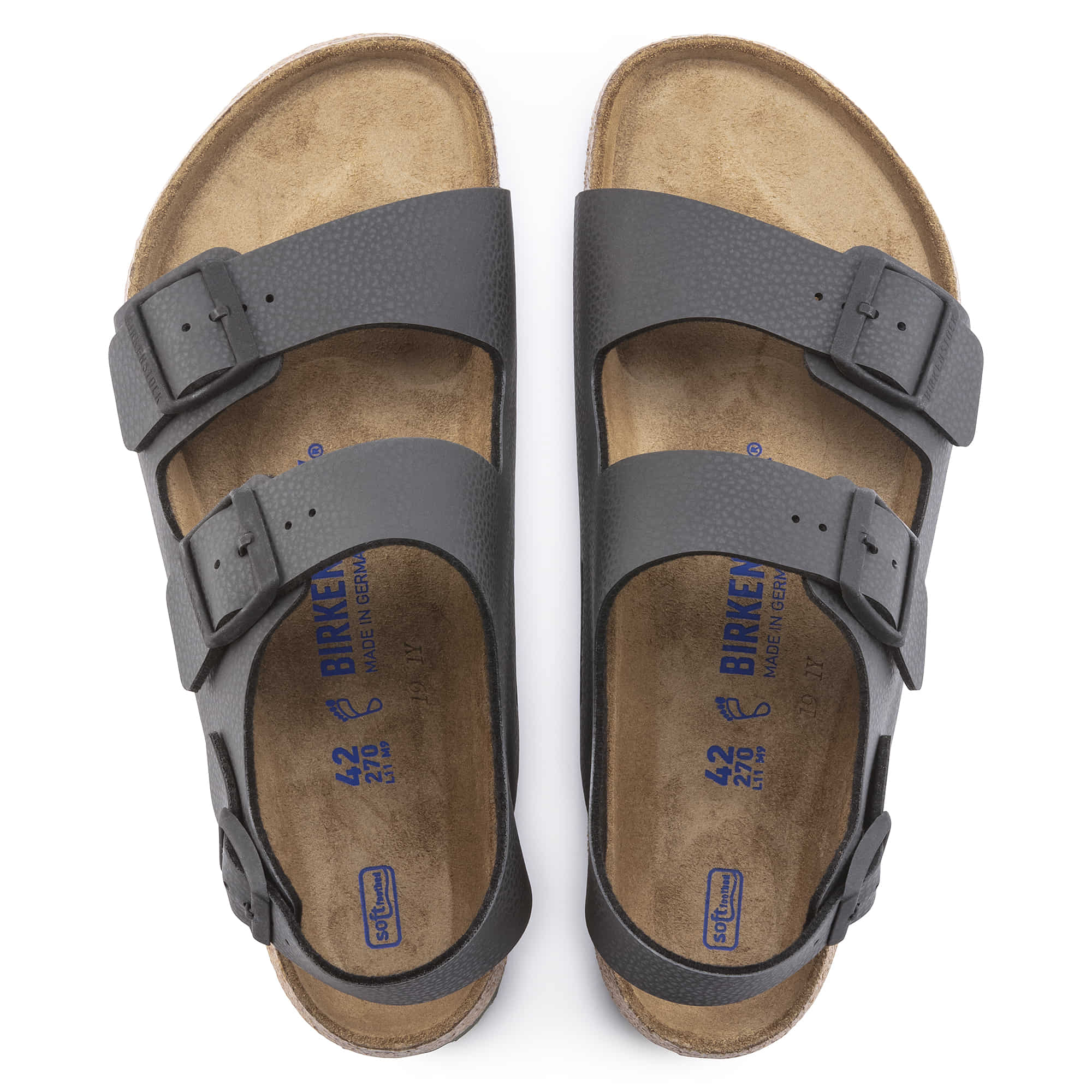 Birkenstock Milano Birko-Flor – Black Black/Desert Soil Black - view 2