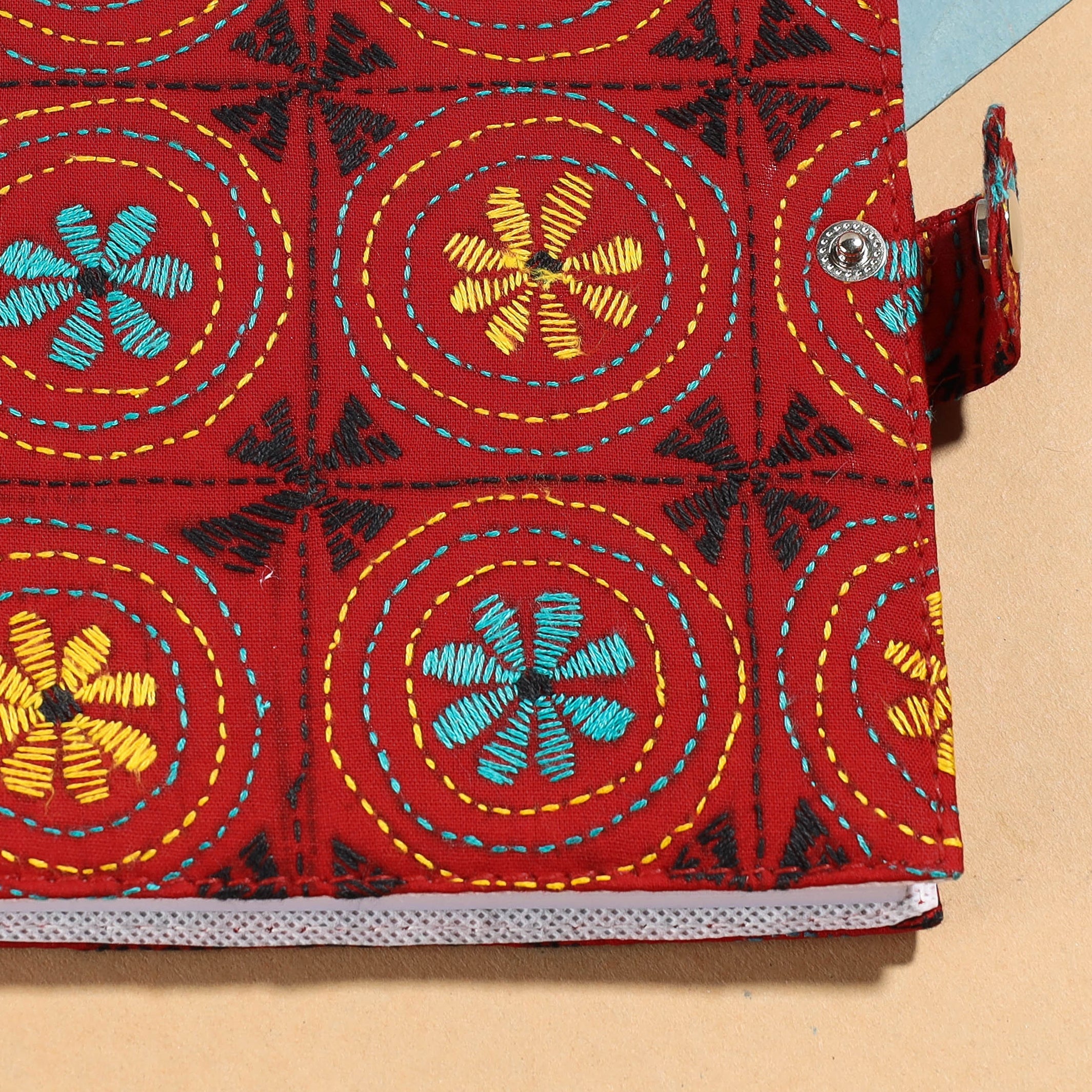 ASALKAAR Bengal Kantha Work Handcrafted Notepad (7 x 6 in) - view 2