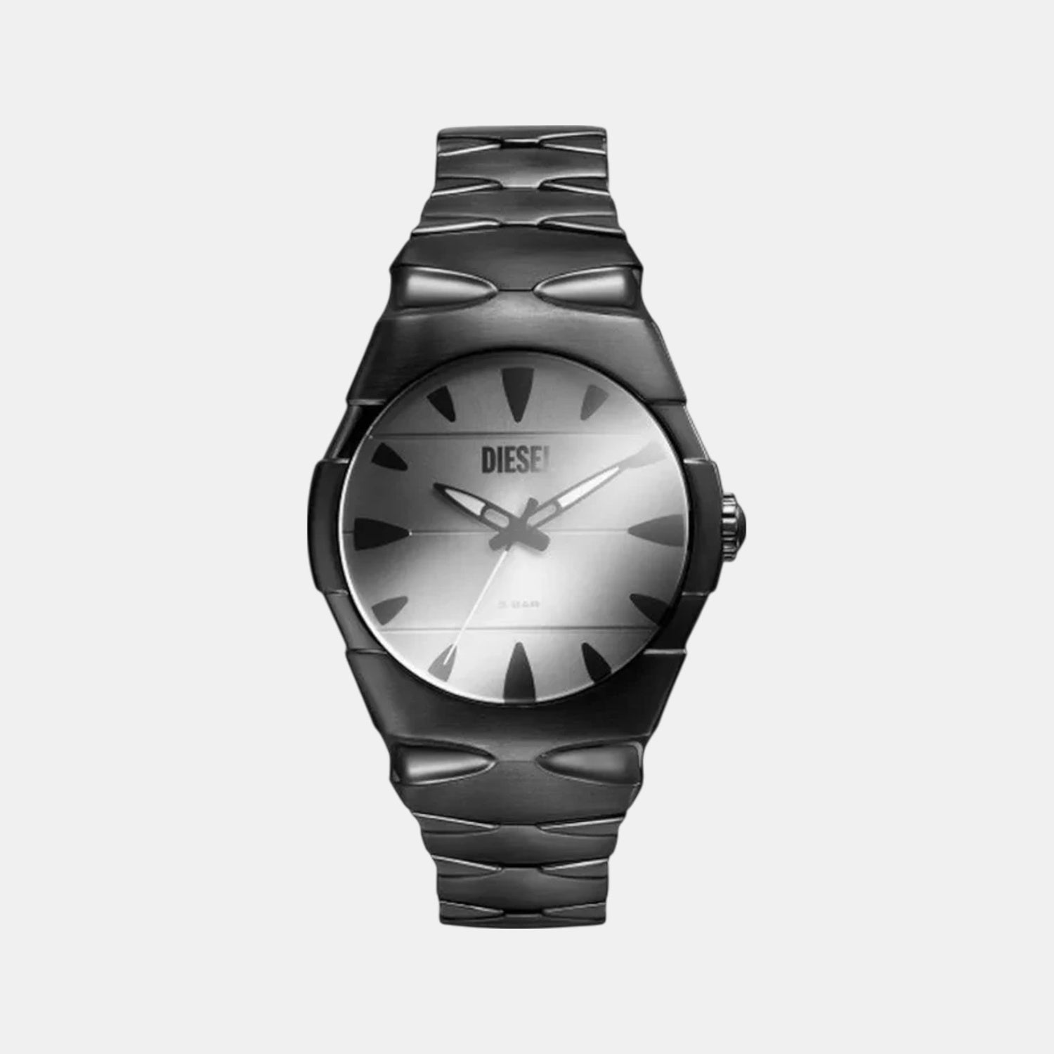 Diesel D-Sruptor Men Quartz Silver Dial Analog Stainless Steel Watch DZ2213
