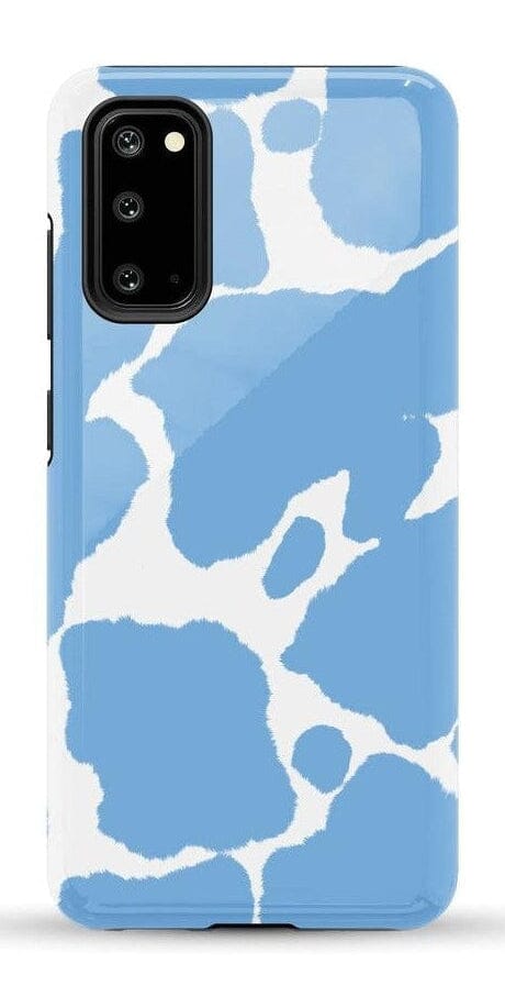 Casetry Current MOOd | Light Blue Cow Print Samsung Case - view 12