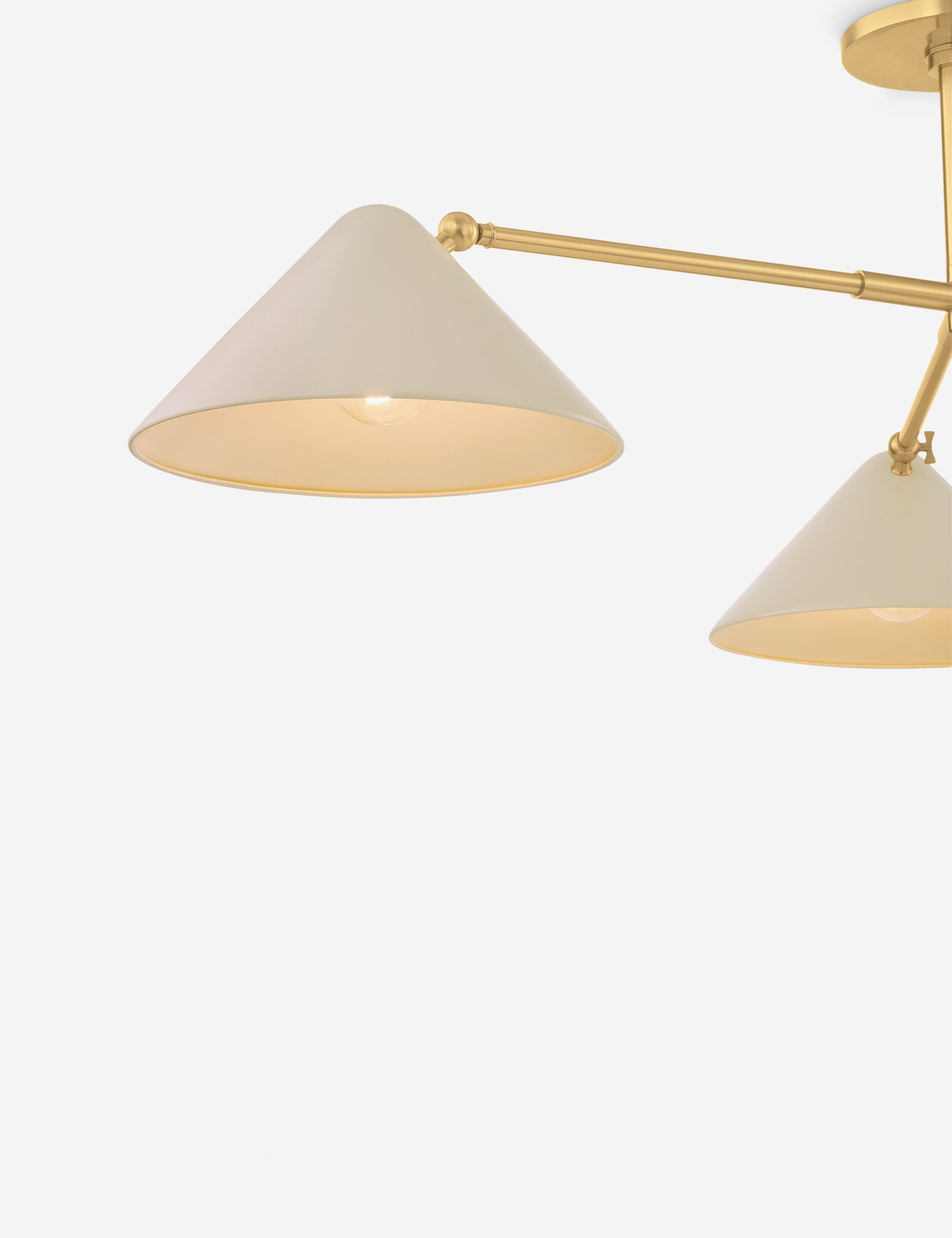 Lulu and Georgia Citrine Semi-Flush Mount Light - view 4